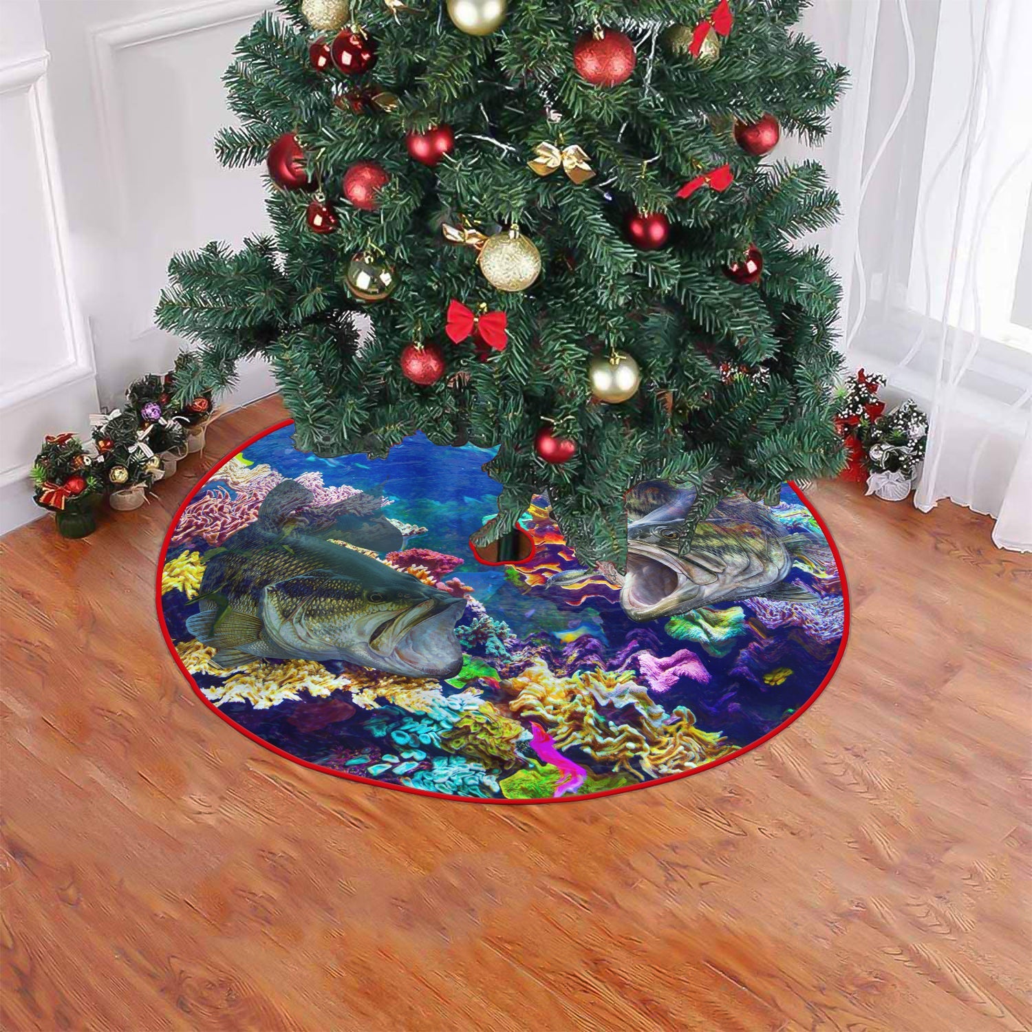 Christmas Tree Skirt - Bass Fishing - 15
