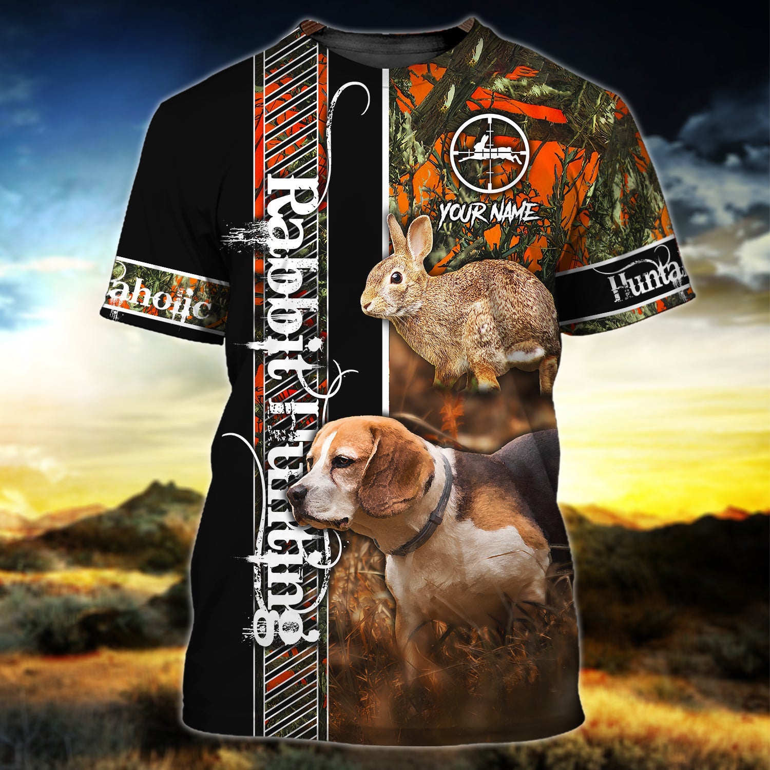 Rabbit Hunting - Beagle - Personalized Name 3D Tshirt 29 - Nvc97