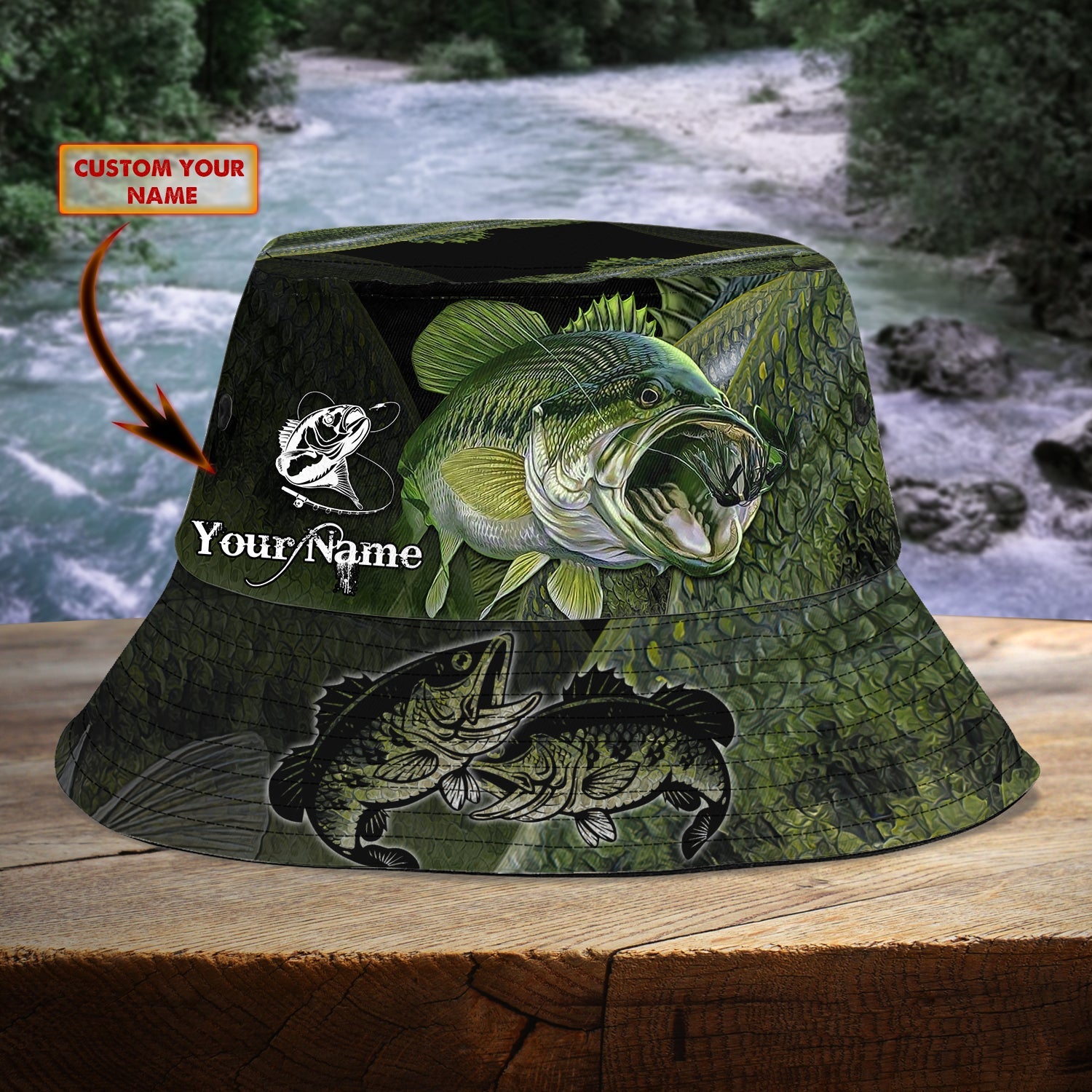 Fishing - Bucket Hat - Bass Fishing - 5