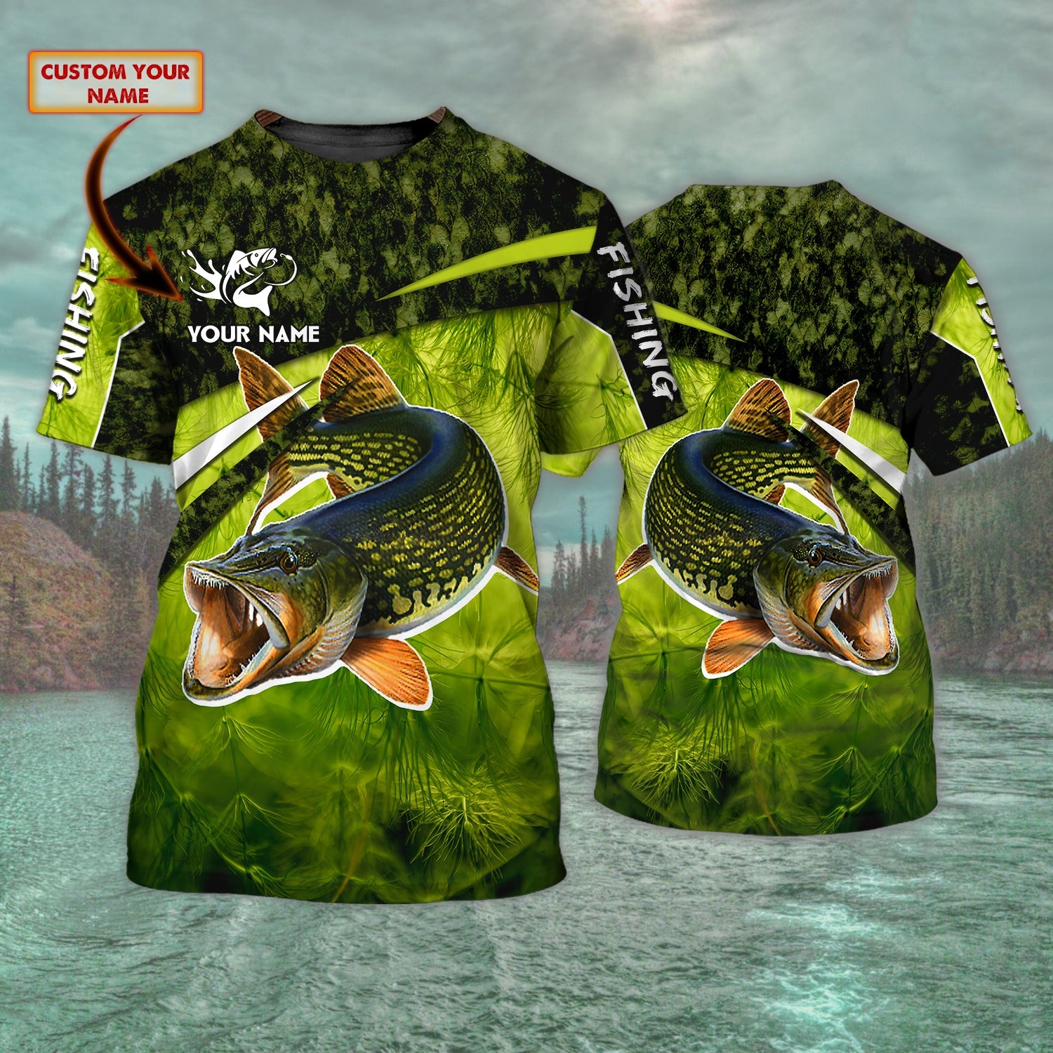 FISHING - Personalized Name 3D Tshirt - VXH98 DH01