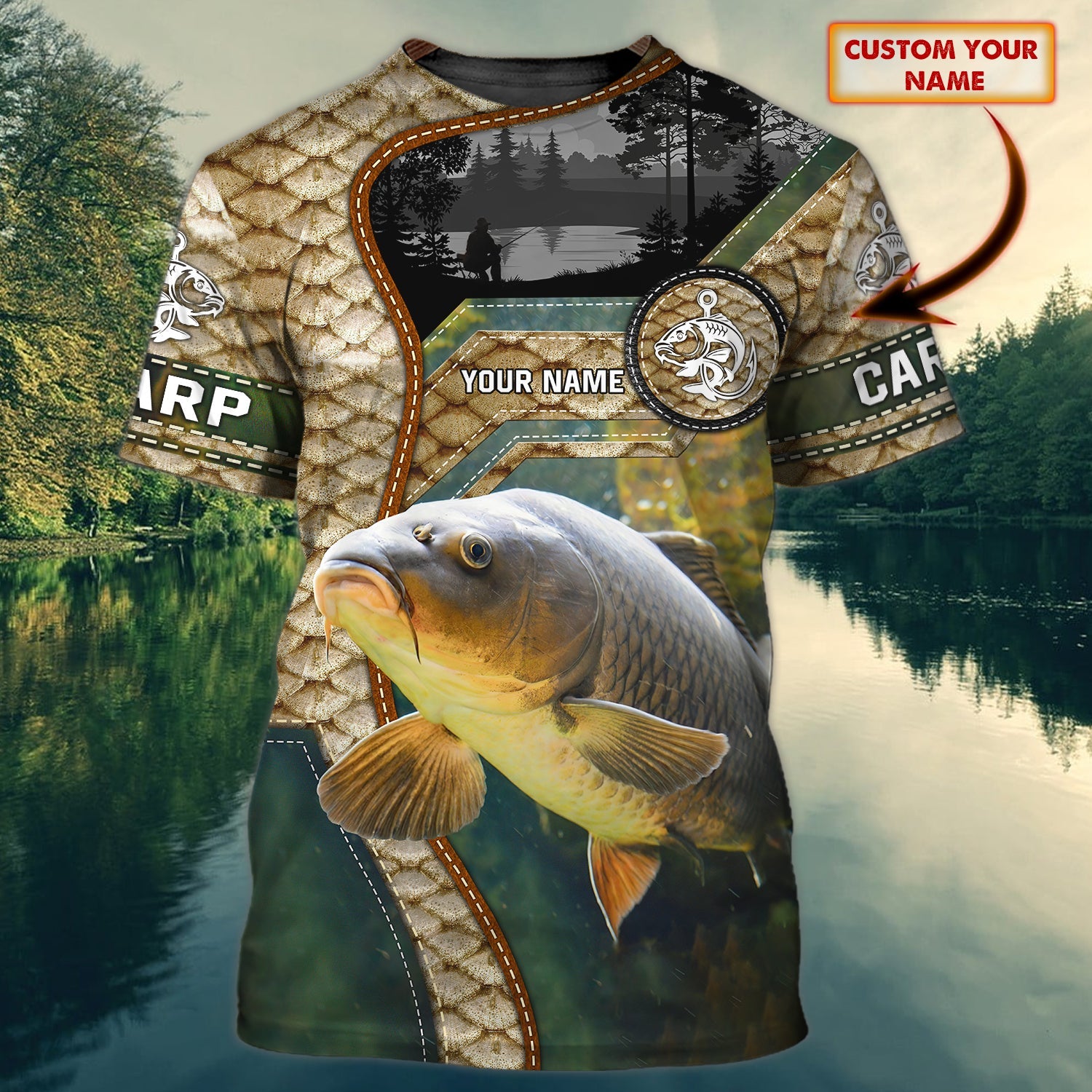 CARP FISHING - Personalized Name 3D Full Print 007 - CV98