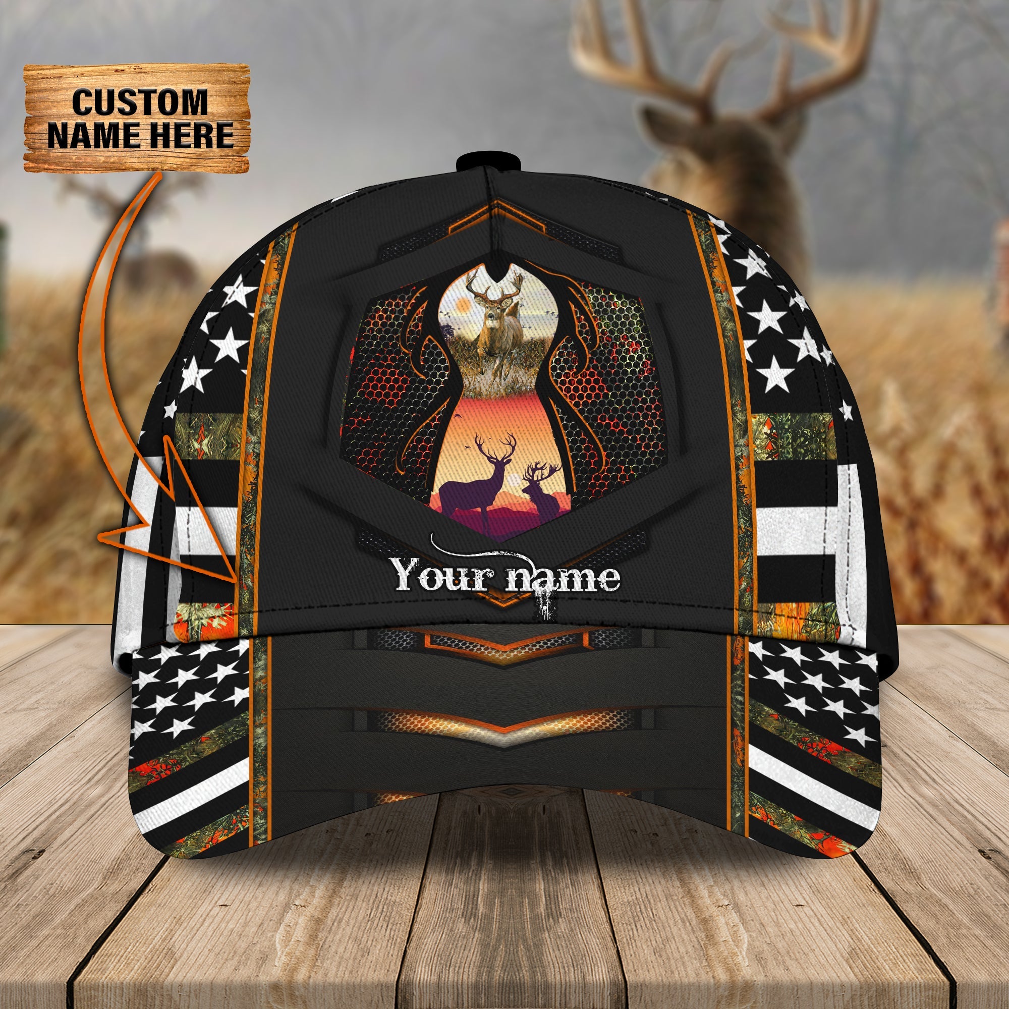 Hunting 04 - Personalized Name Cap - 16hb