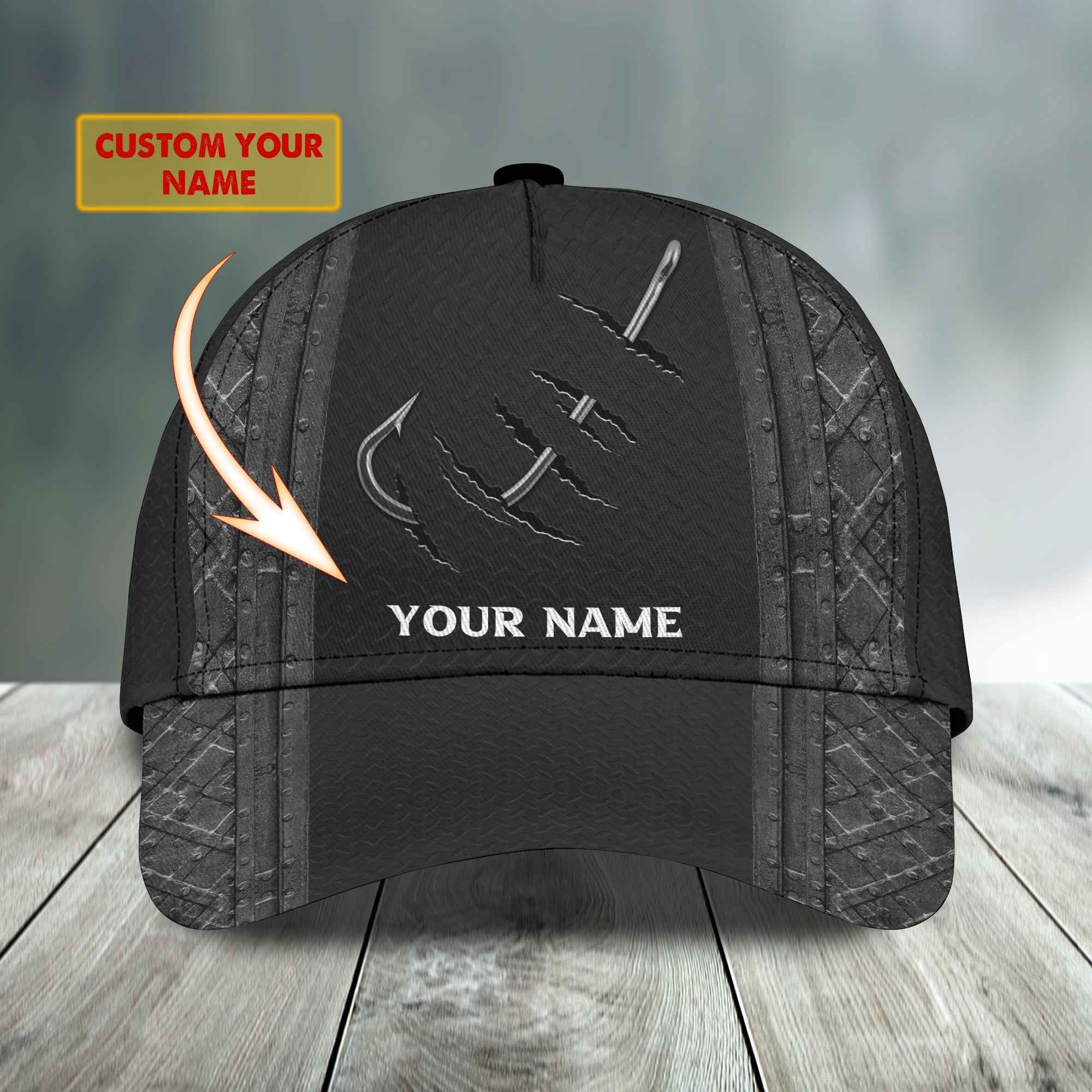 Fishing - Personalized Name Cap - Hadn