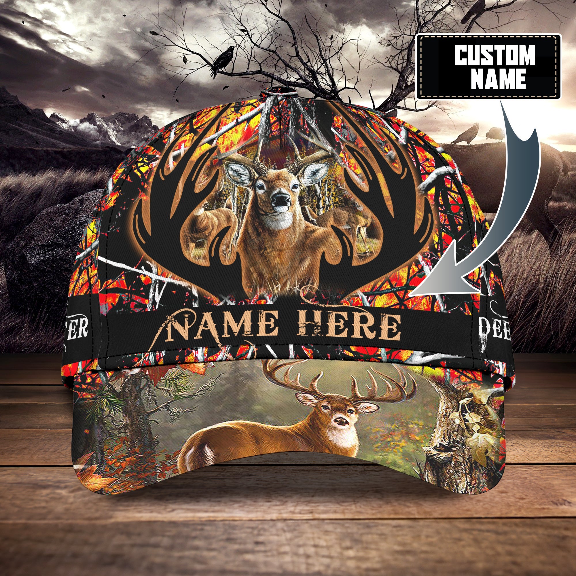 Deer Hunting - Personalized Name Cap For Deer Hunter - Hez98 01