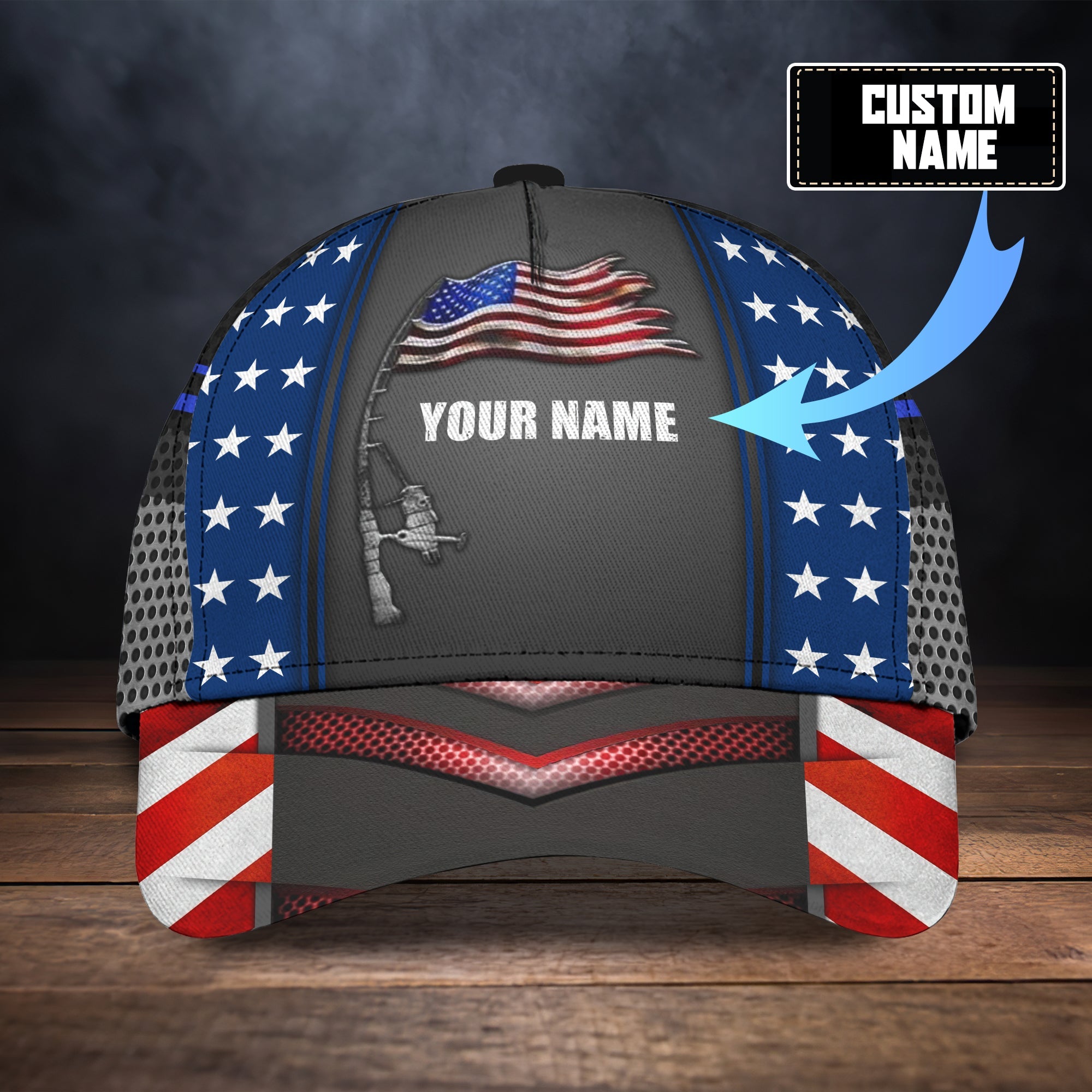Custom Name American Fishing Classic Cap N94