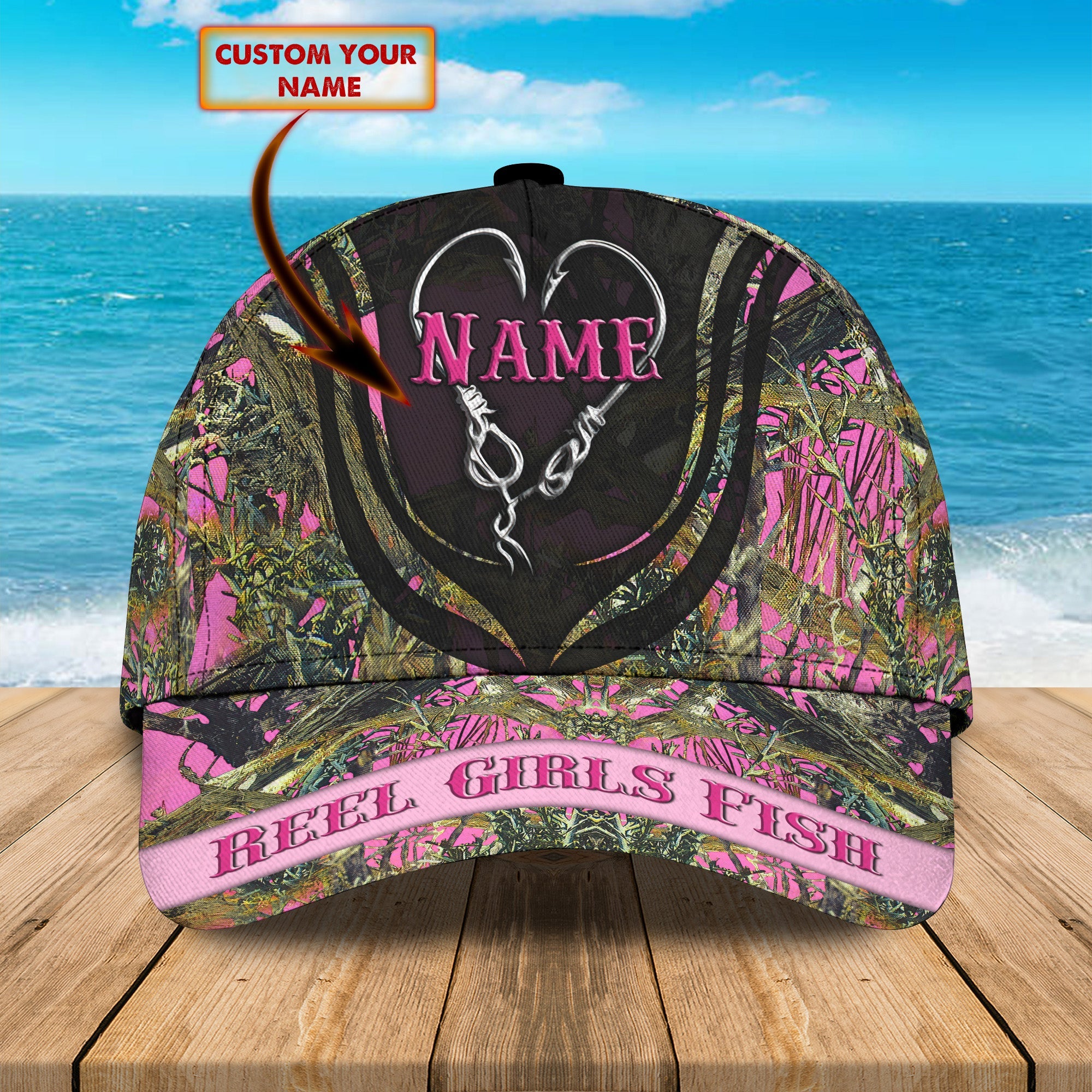 Hunting girl - Personalized Name Cap - Loop- H2k-h5