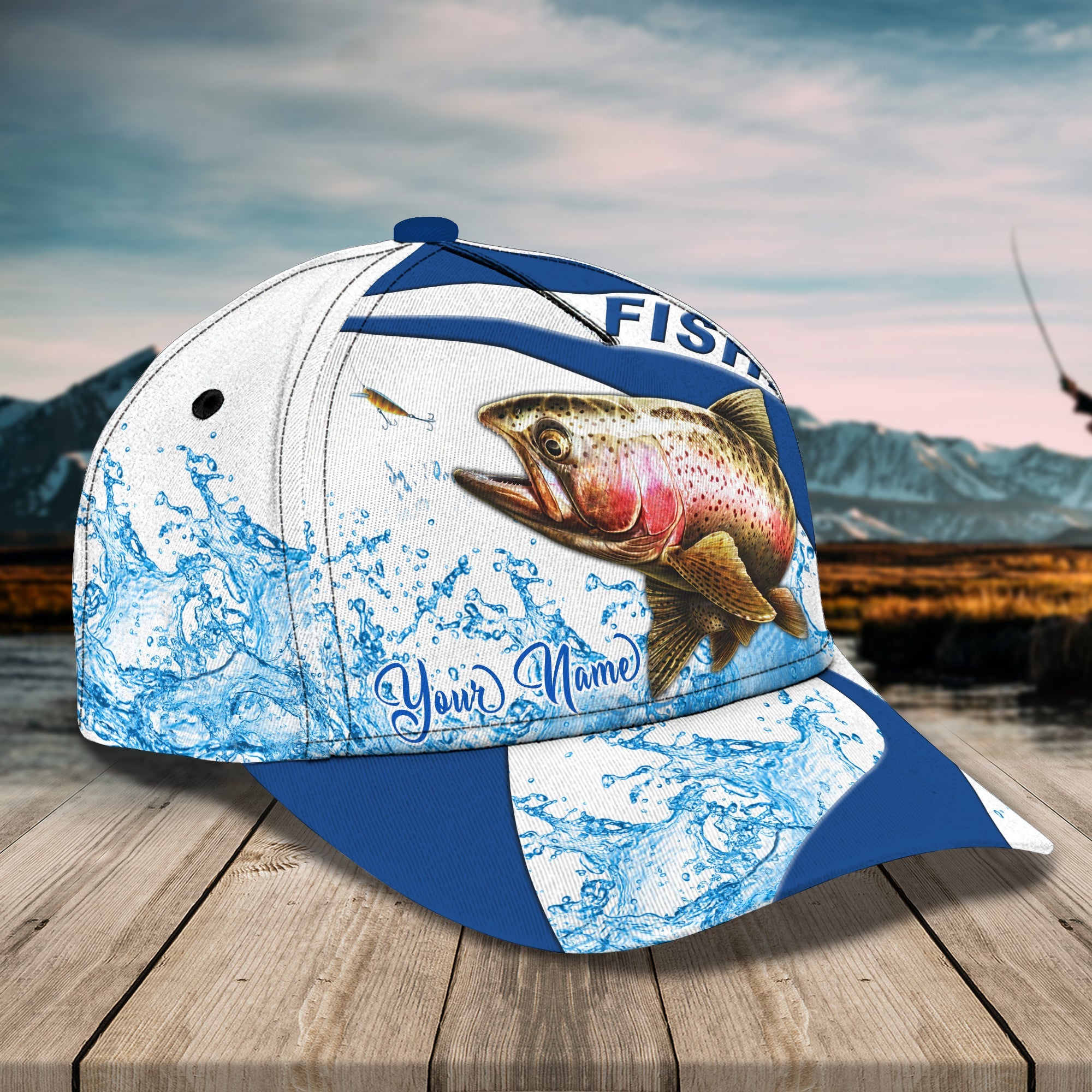 Fishing - Personalized Name Cap 8