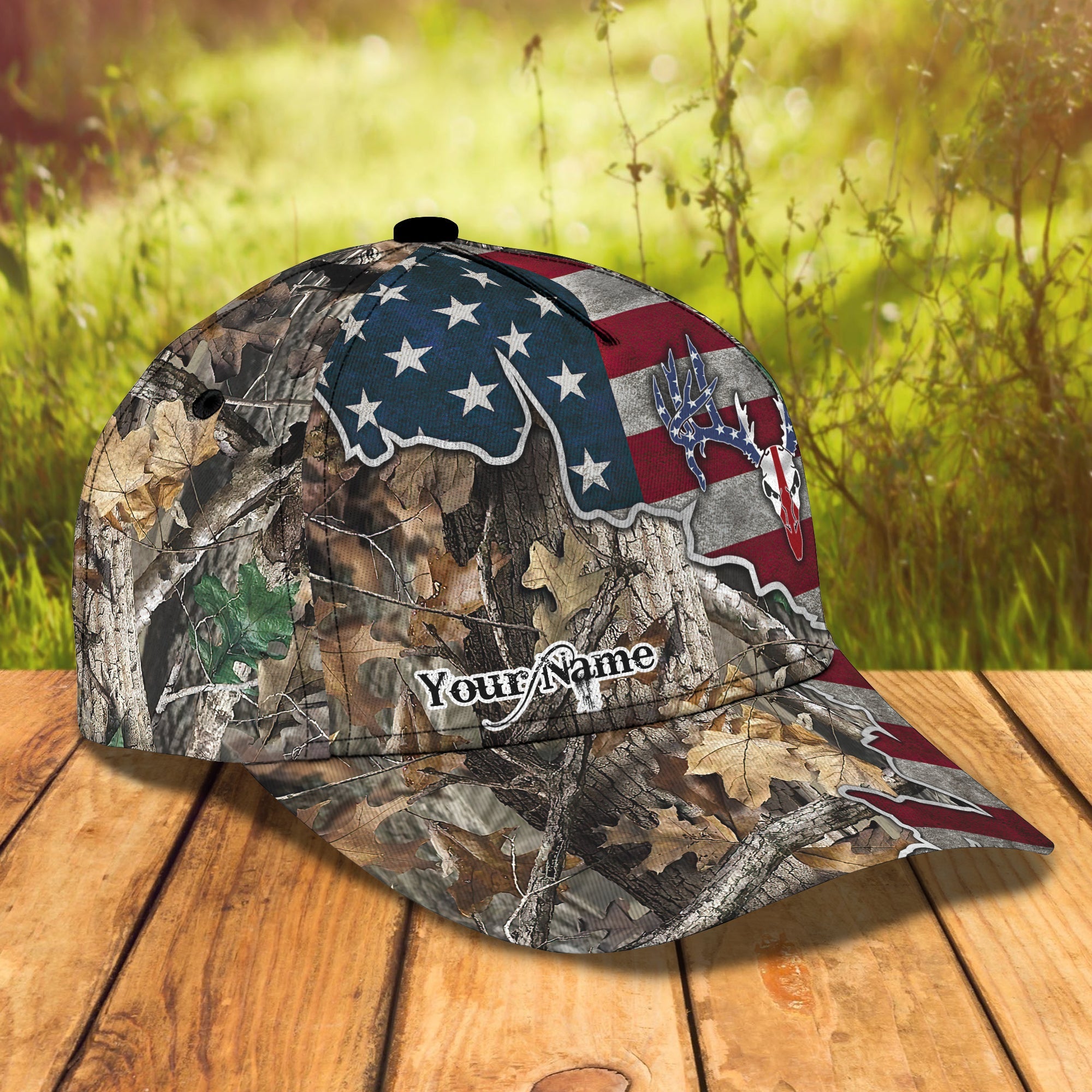 Deer Hunting - 01Personalized Name Cap - RINC98