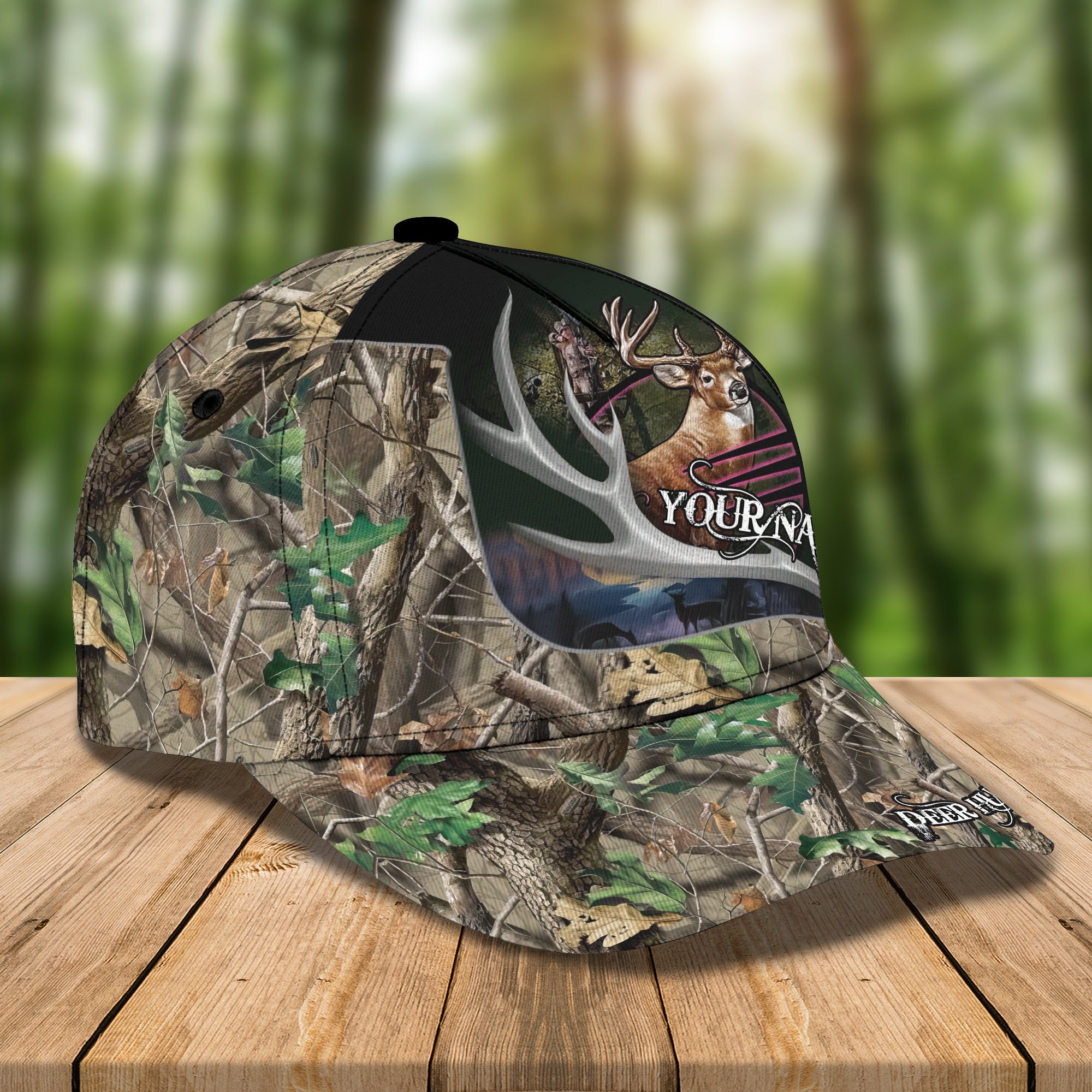 Hunting Deer - Personalized Name Cap - Urt96