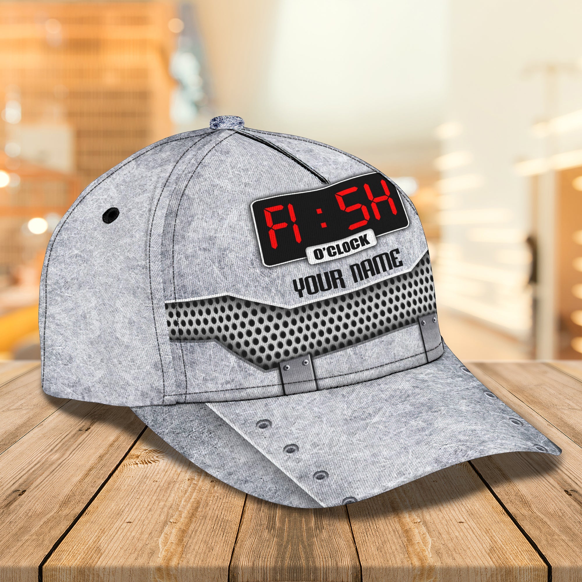 Fishing Clock - Personalized Name Cap - Boom - Hkm