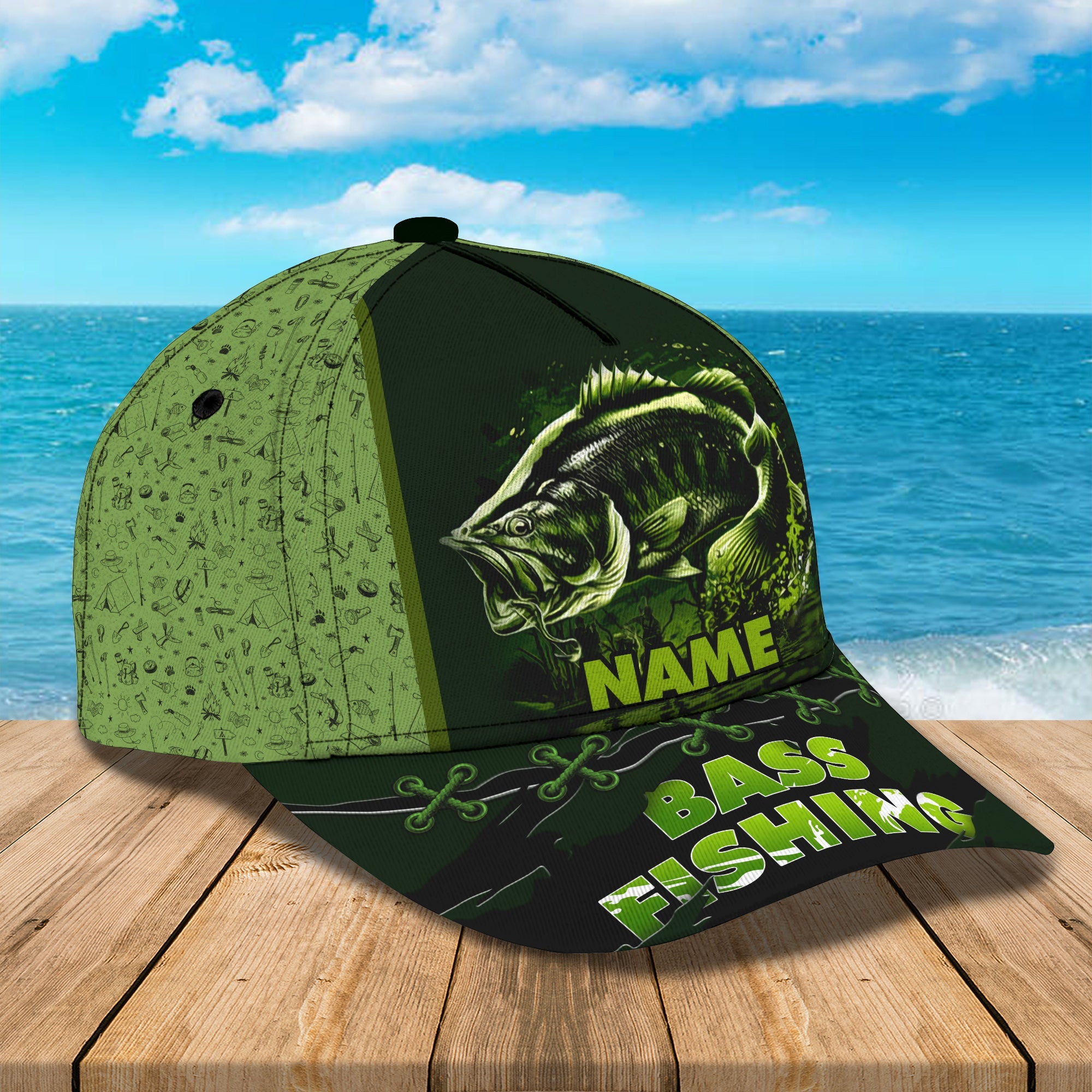 Fishing 01- Personalize Name Cap  - Loop - Ntp-154