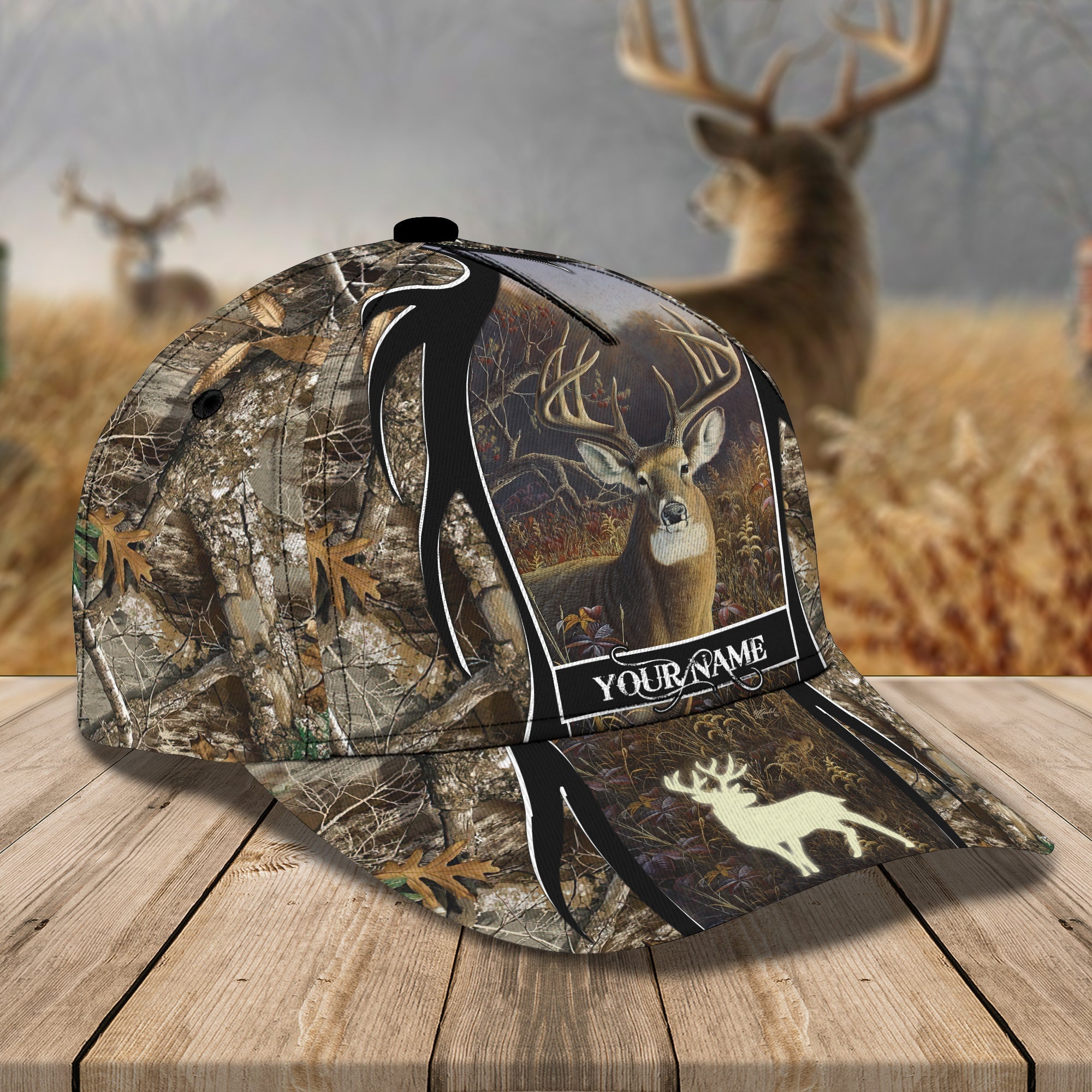 Deer hunting 02 - Personalized Name Cap - Ntt68