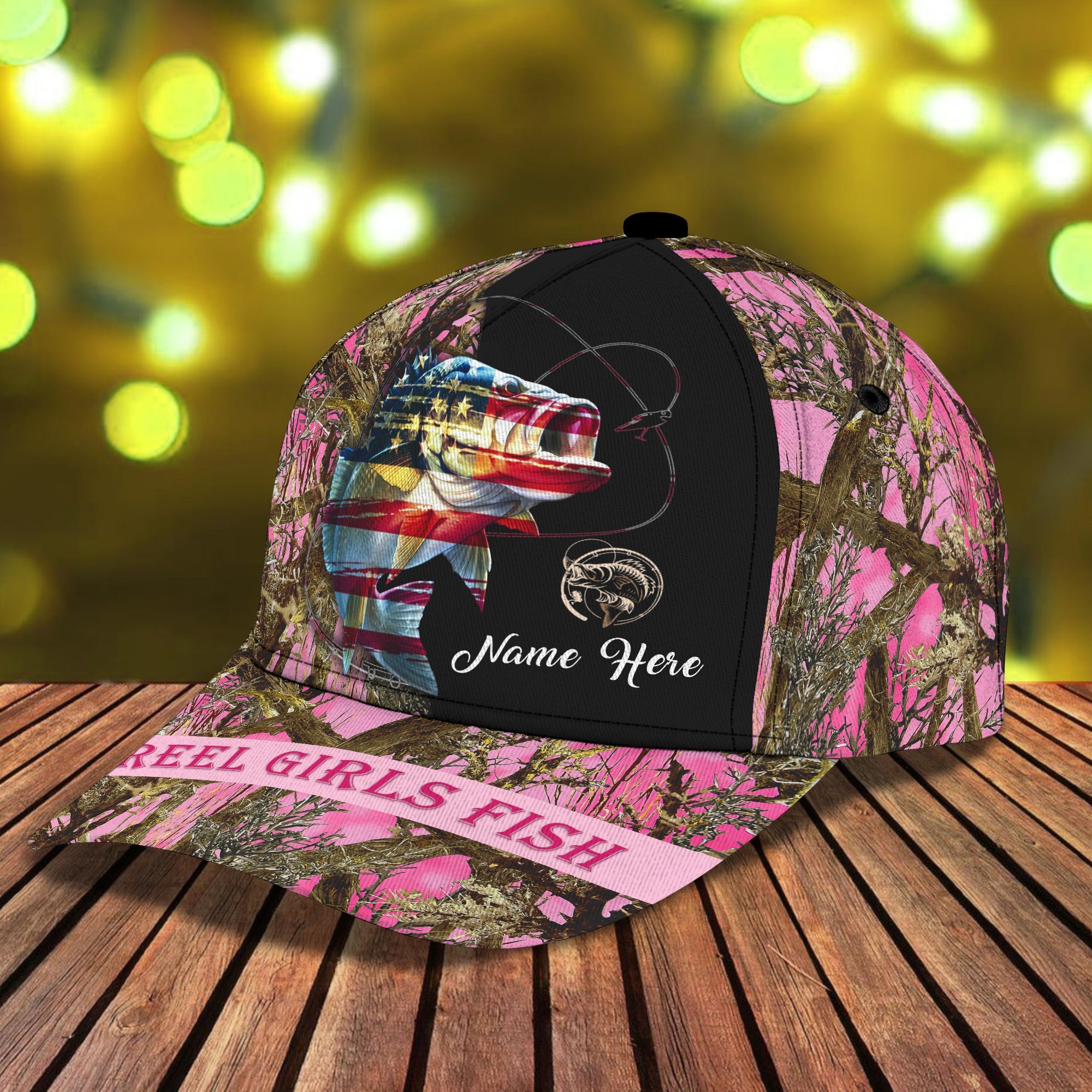 Personalized Classic Cap Reel Fish Girl - QB95
