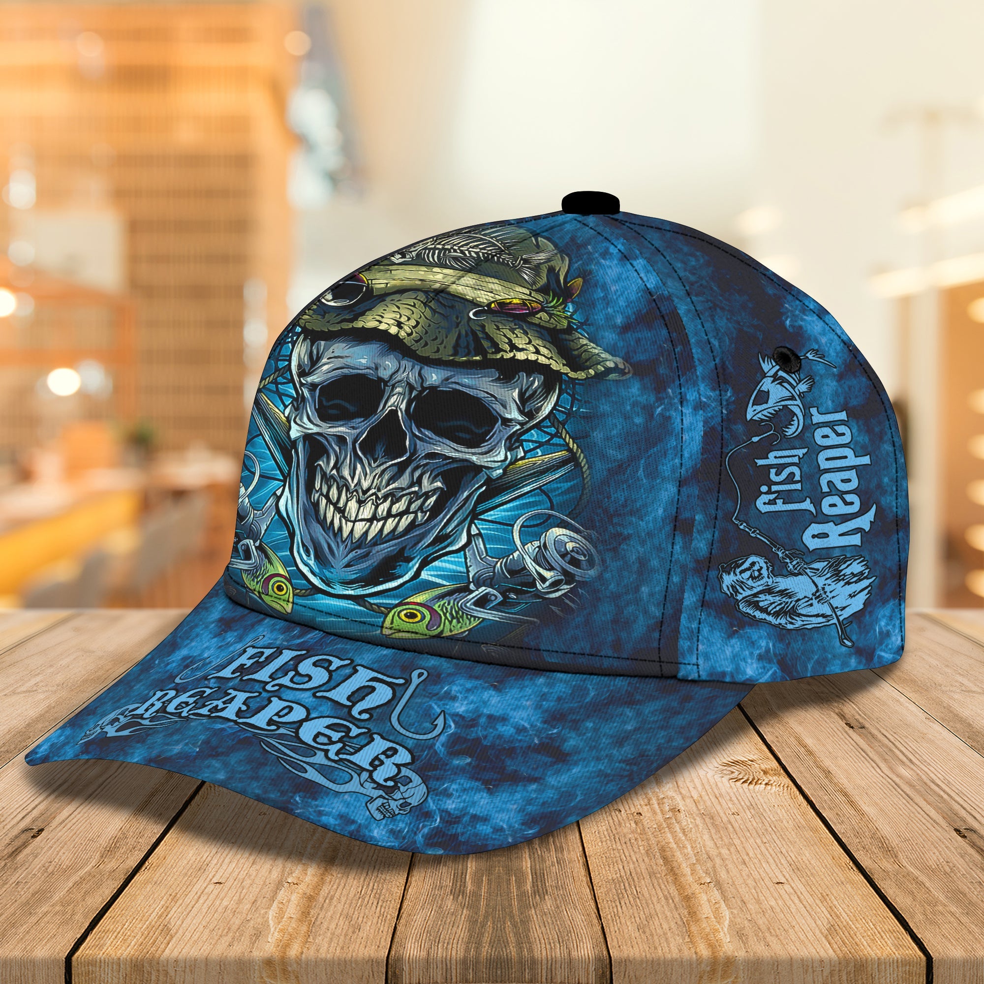 Personalized Classic Cap Fishing Reaper - QB95 - Hkm