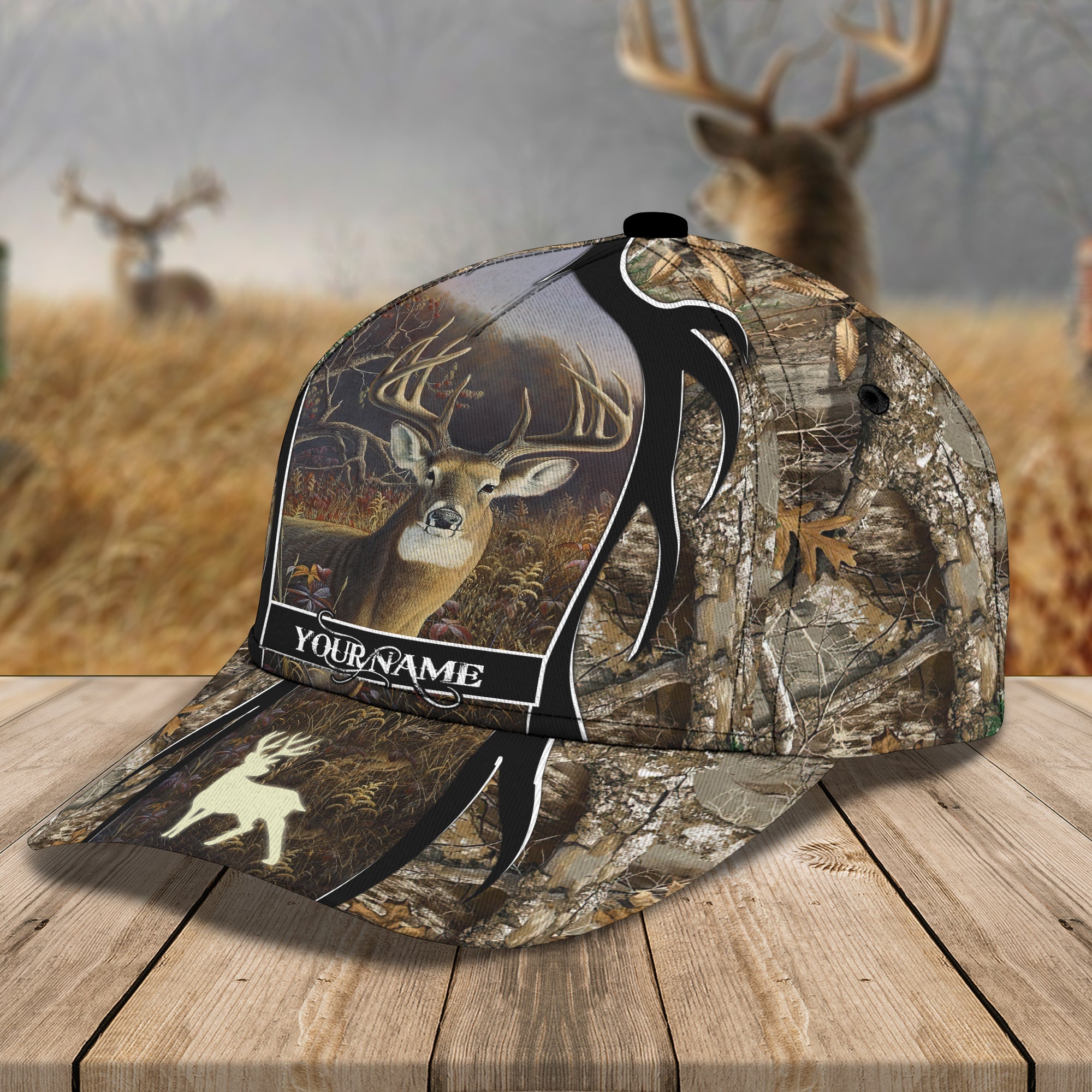 Deer hunting 02 - Personalized Name Cap - Ntt68