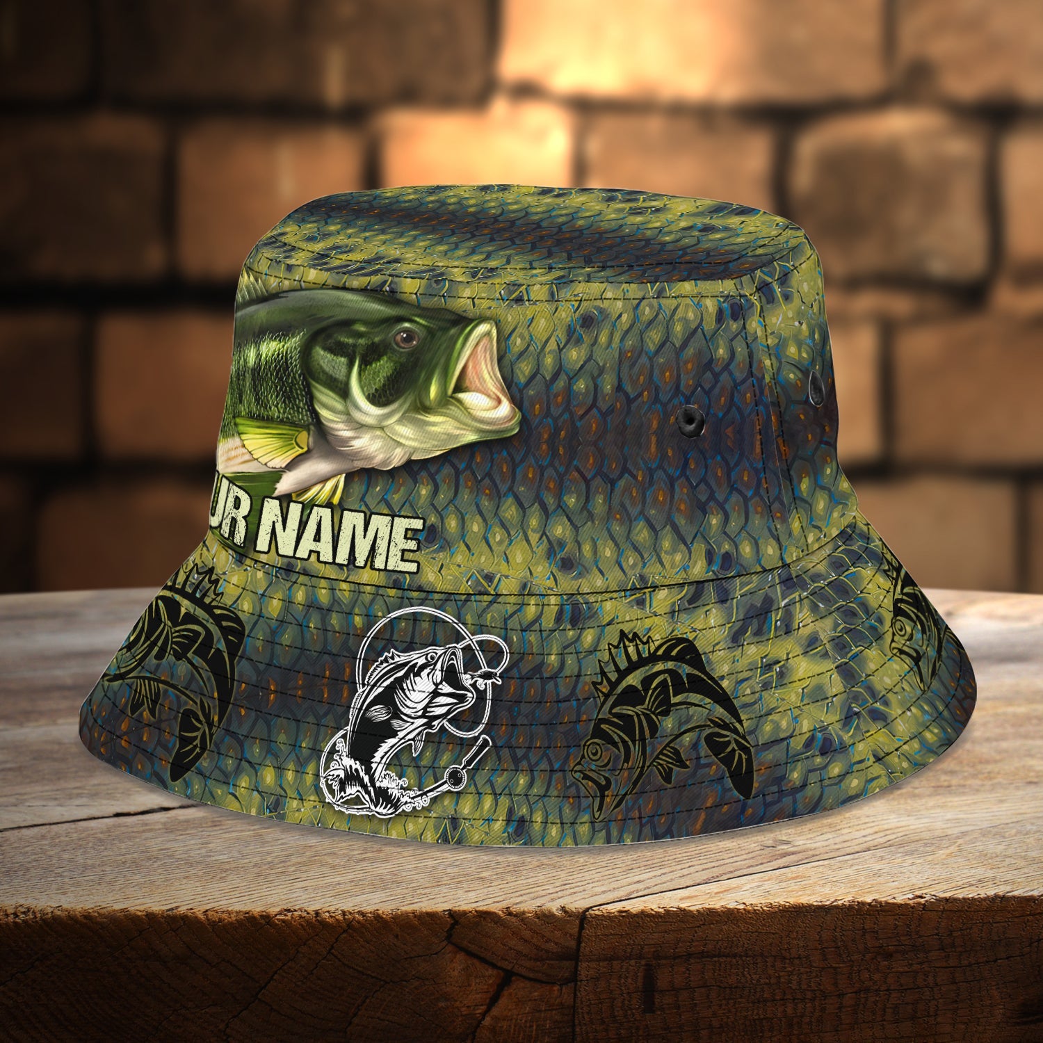 Custom Bucket Hat - Fishing - Fuly 1