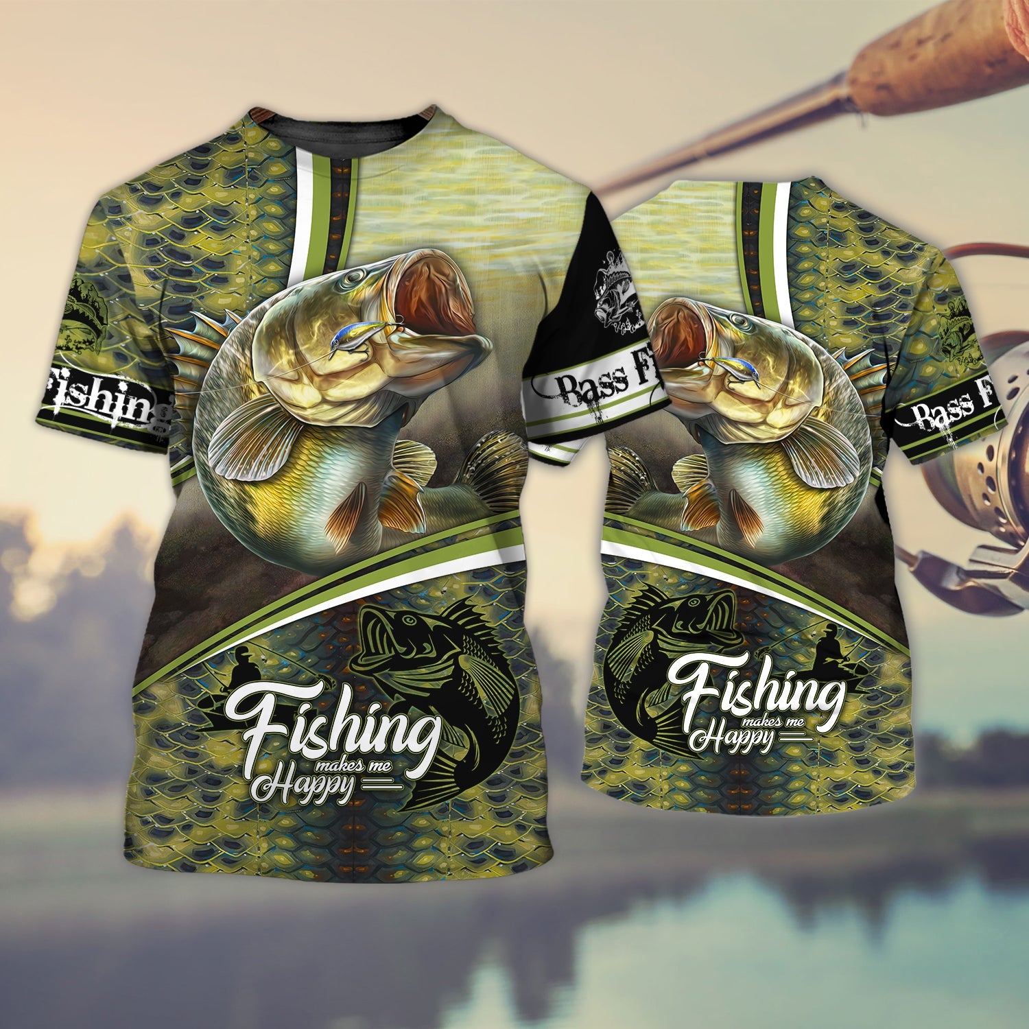 Bass Fishing - 3D Full Print