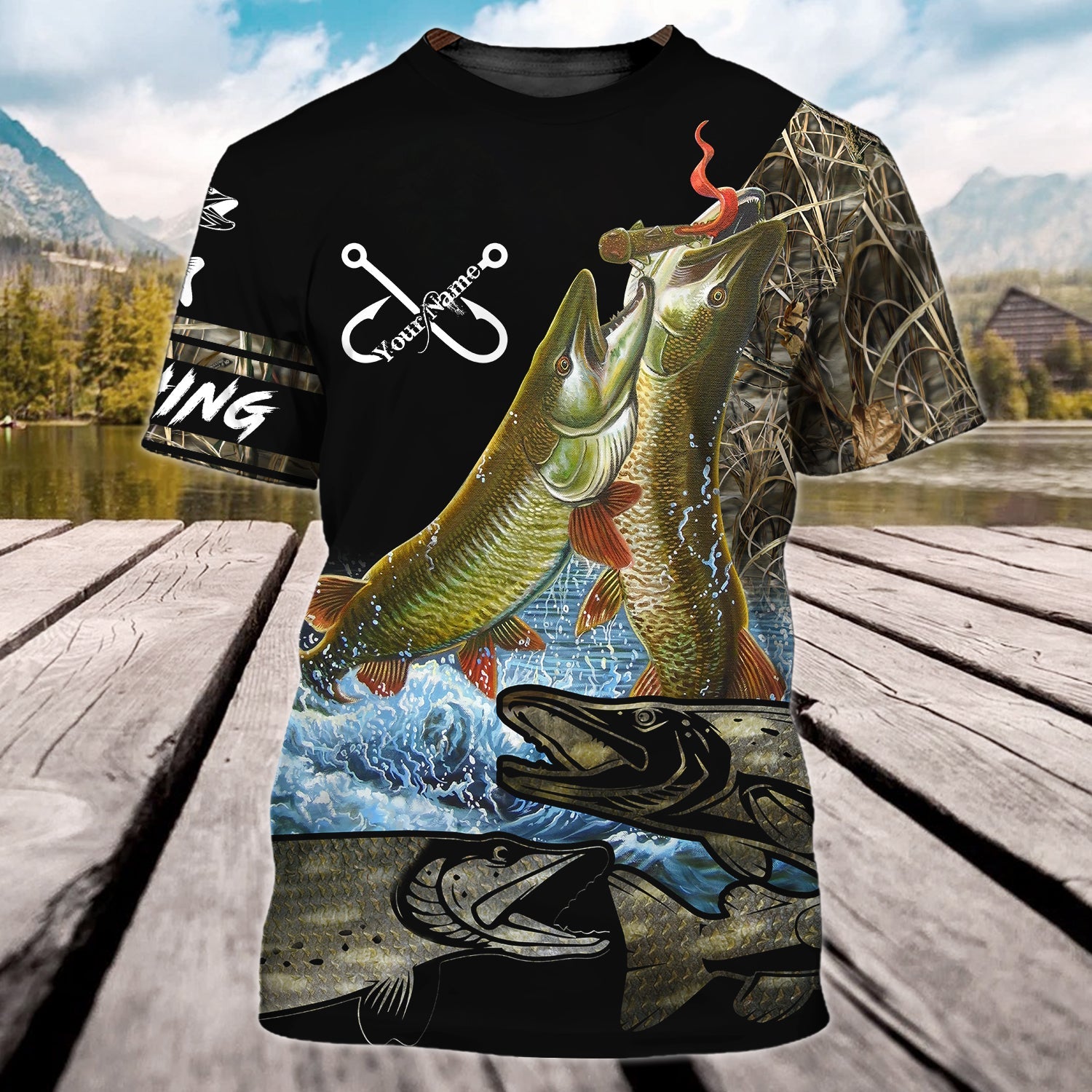 FISHING - Personalized Name 3D Tshirt 678 - H98
