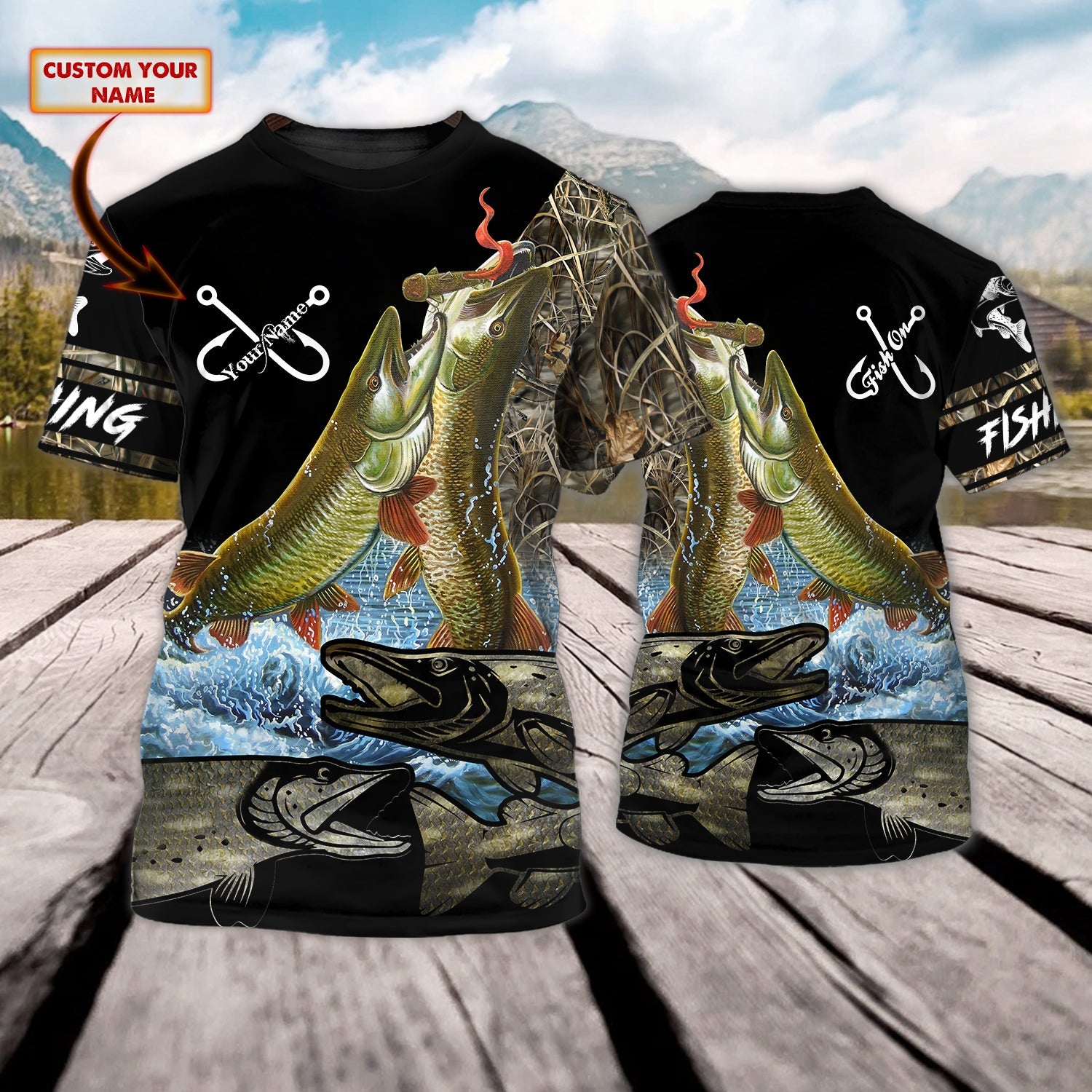 FISHING - Personalized Name 3D Tshirt 678 - H98