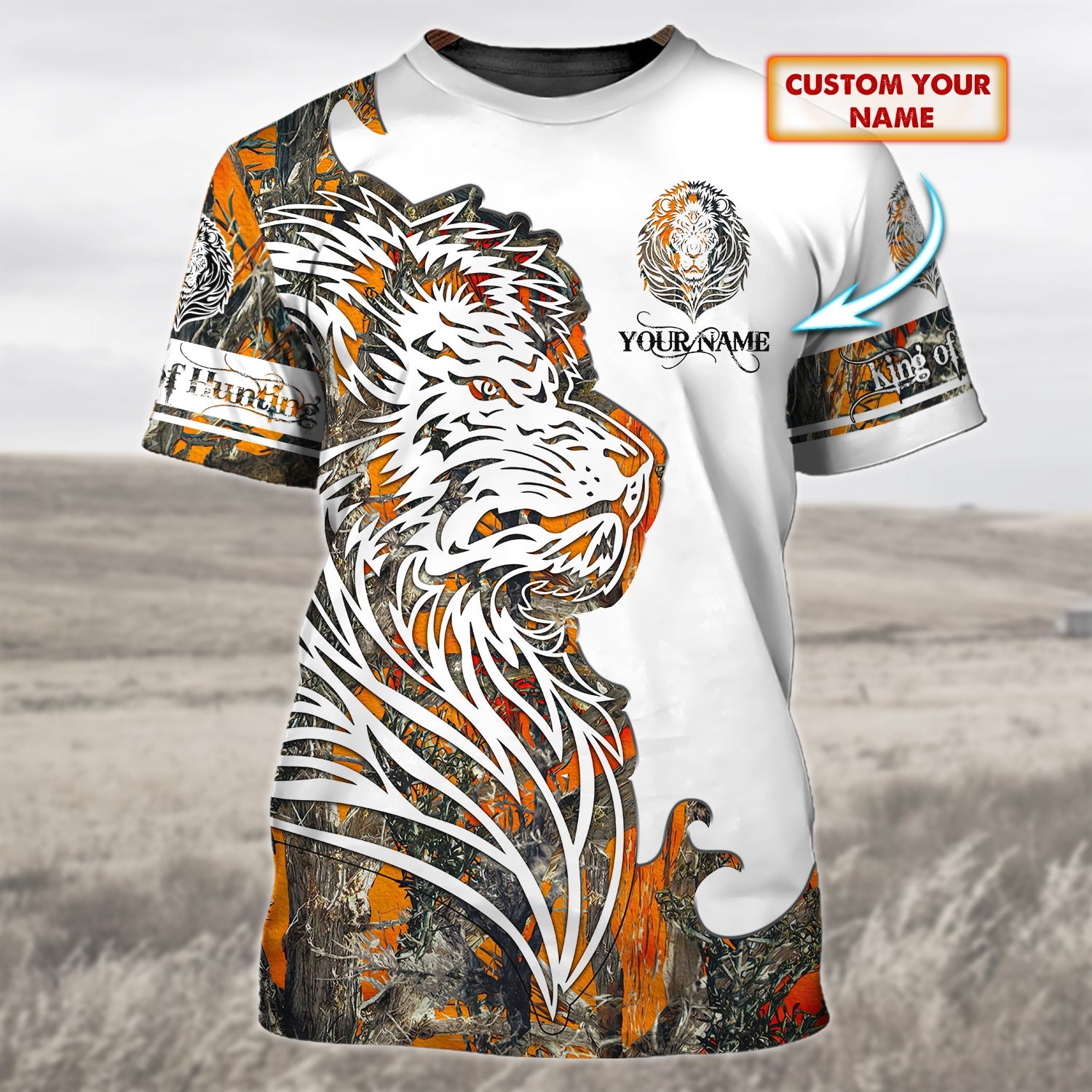 King Of Hunting - Personalized Name 3D Tshirt - Dah 63