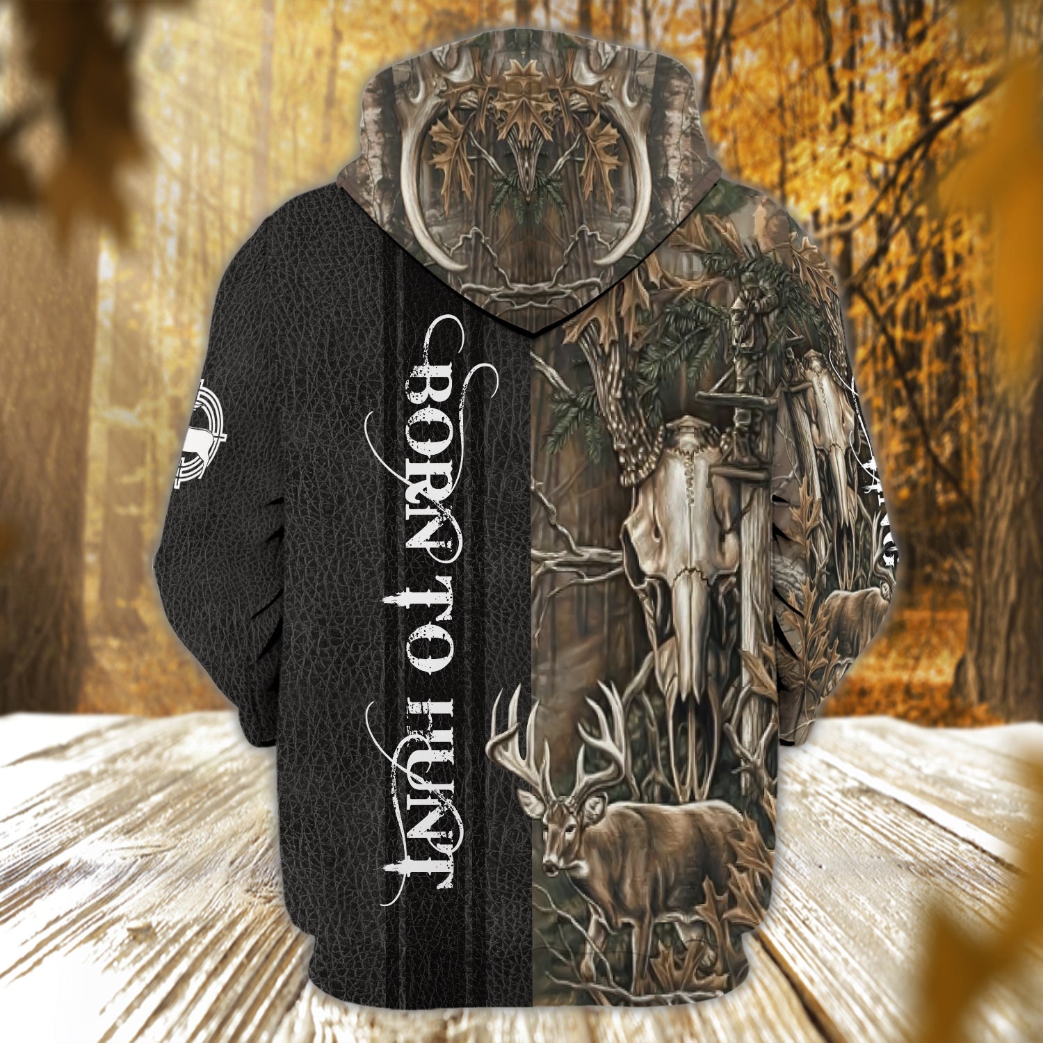 Born to Hunt 2 - Personalized Name 3D Zipper hoodie - Vhv-zip-003