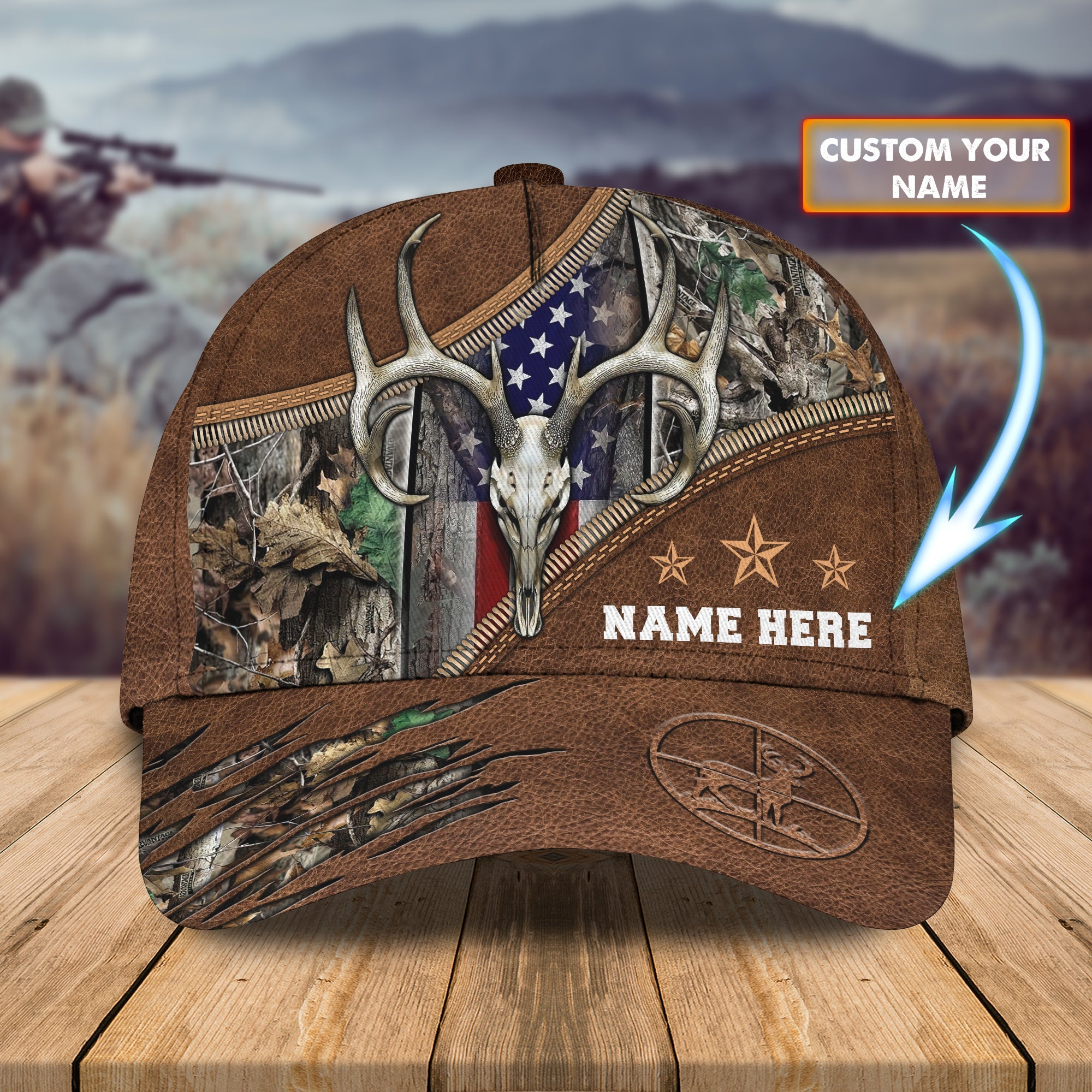 Hunting 02 - Personalized Name Cap - 16hb