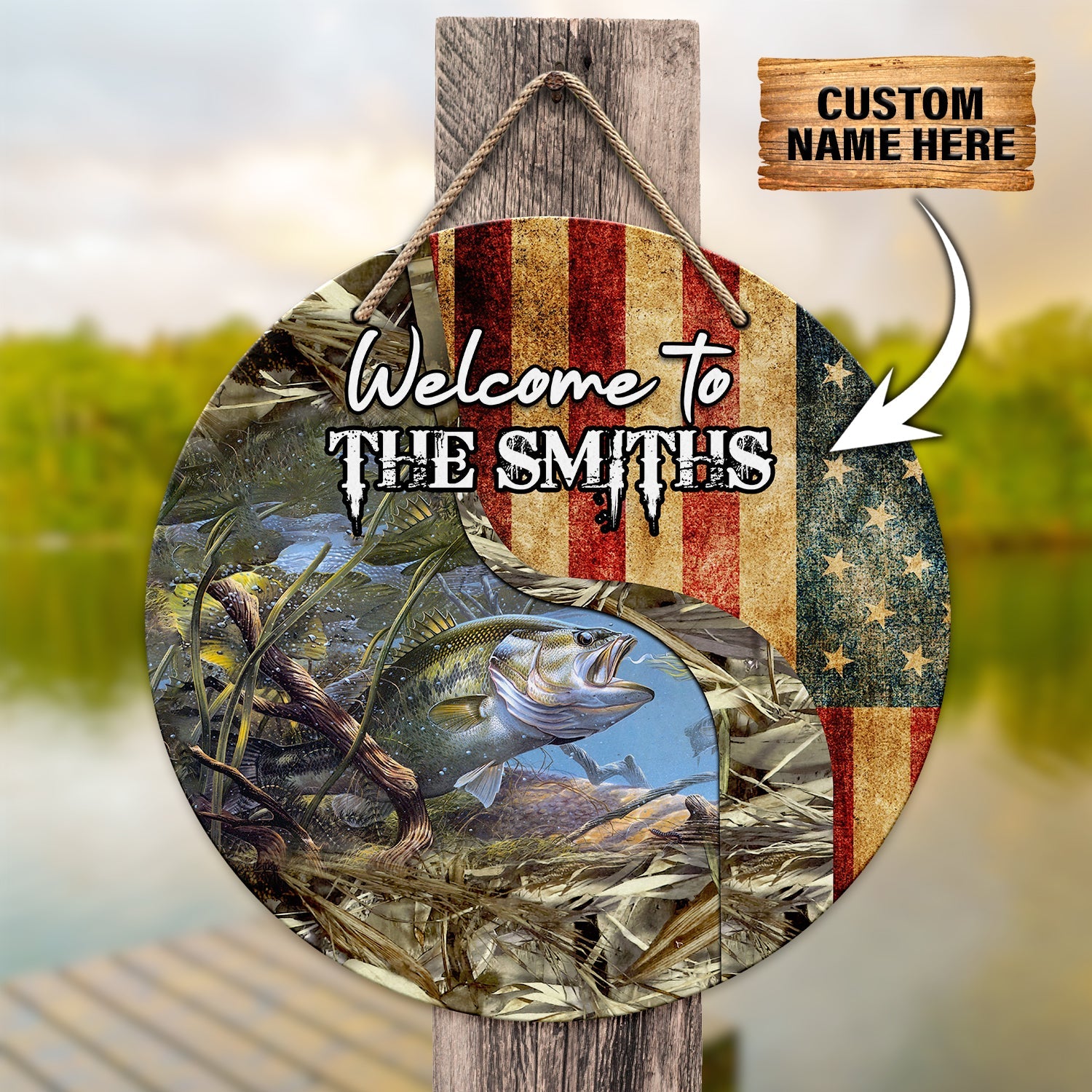 Custom Wooden Sign - Fishing - Fuly 13