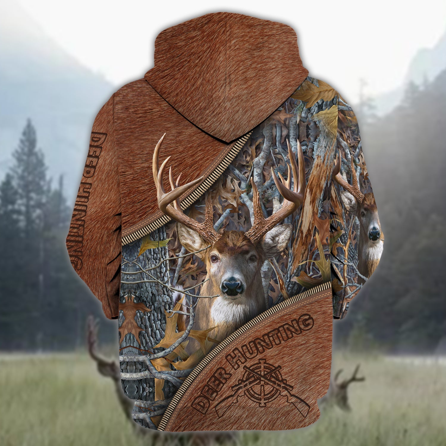Deer Hunting Hoodie Zipper DT69-CT-1153