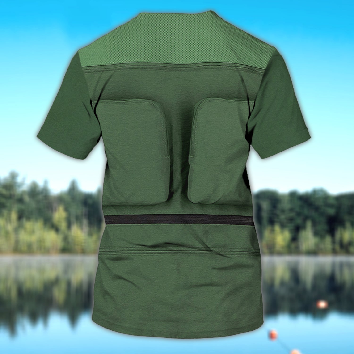 Fishing Waistcoat 2 - Personalized Name 3D Tshirt - HTA