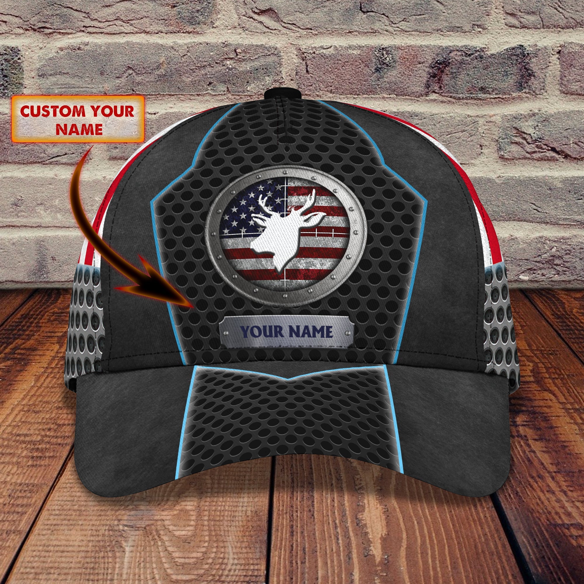 Hunting Deer - Personalized Name Cap - Urt96