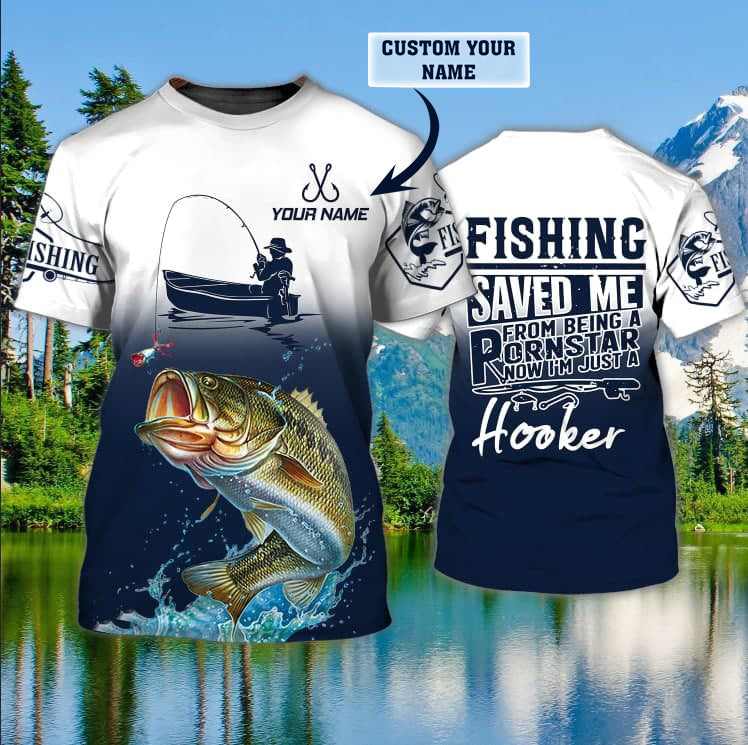 Bass Fishing - Custom Name Tshirt - 248