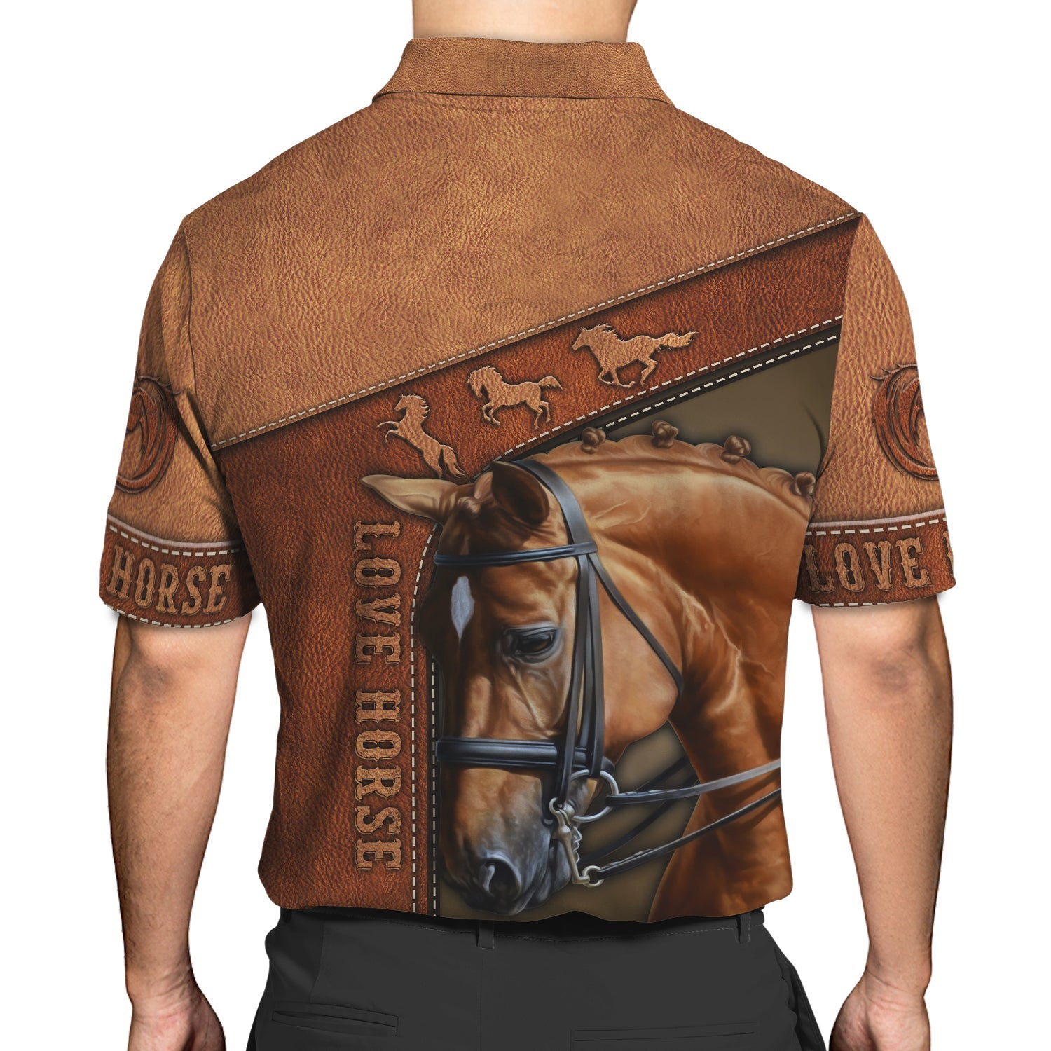 Love Horse Brown - 3D Full Print - DAH-3D-1OX4X