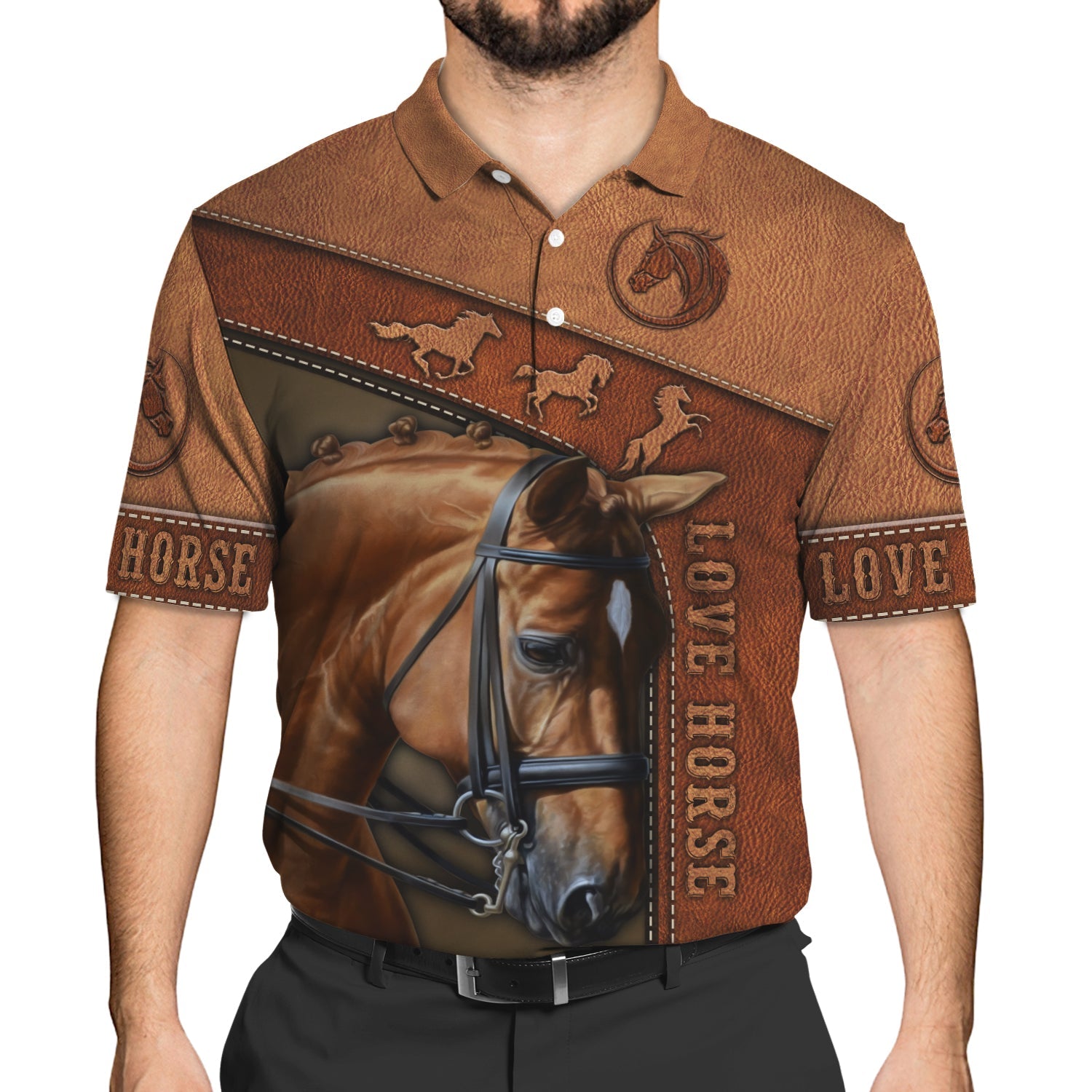 Love Horse Brown - 3D Full Print - DAH-3D-1OX4X