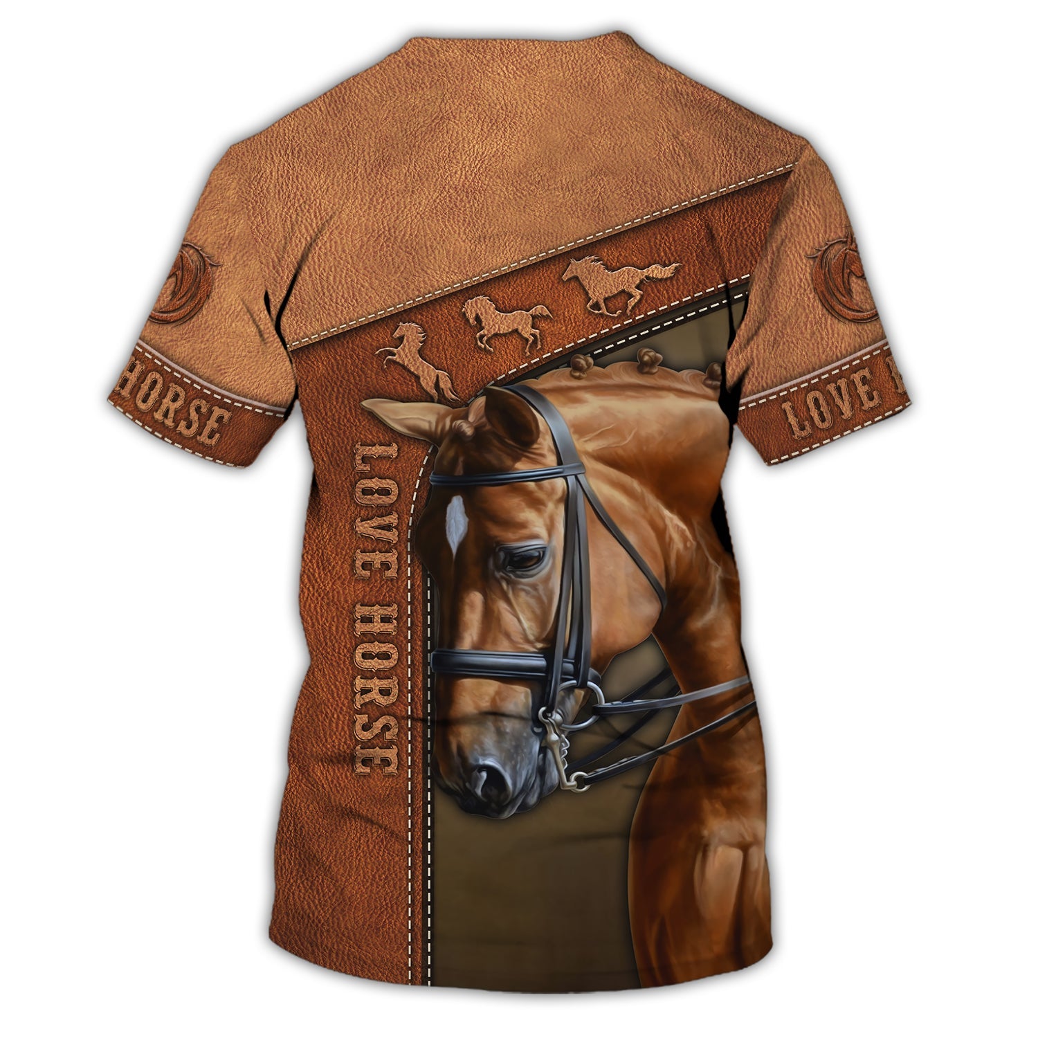 Love Horse Brown - 3D Full Print - DAH-3D-1OX4X