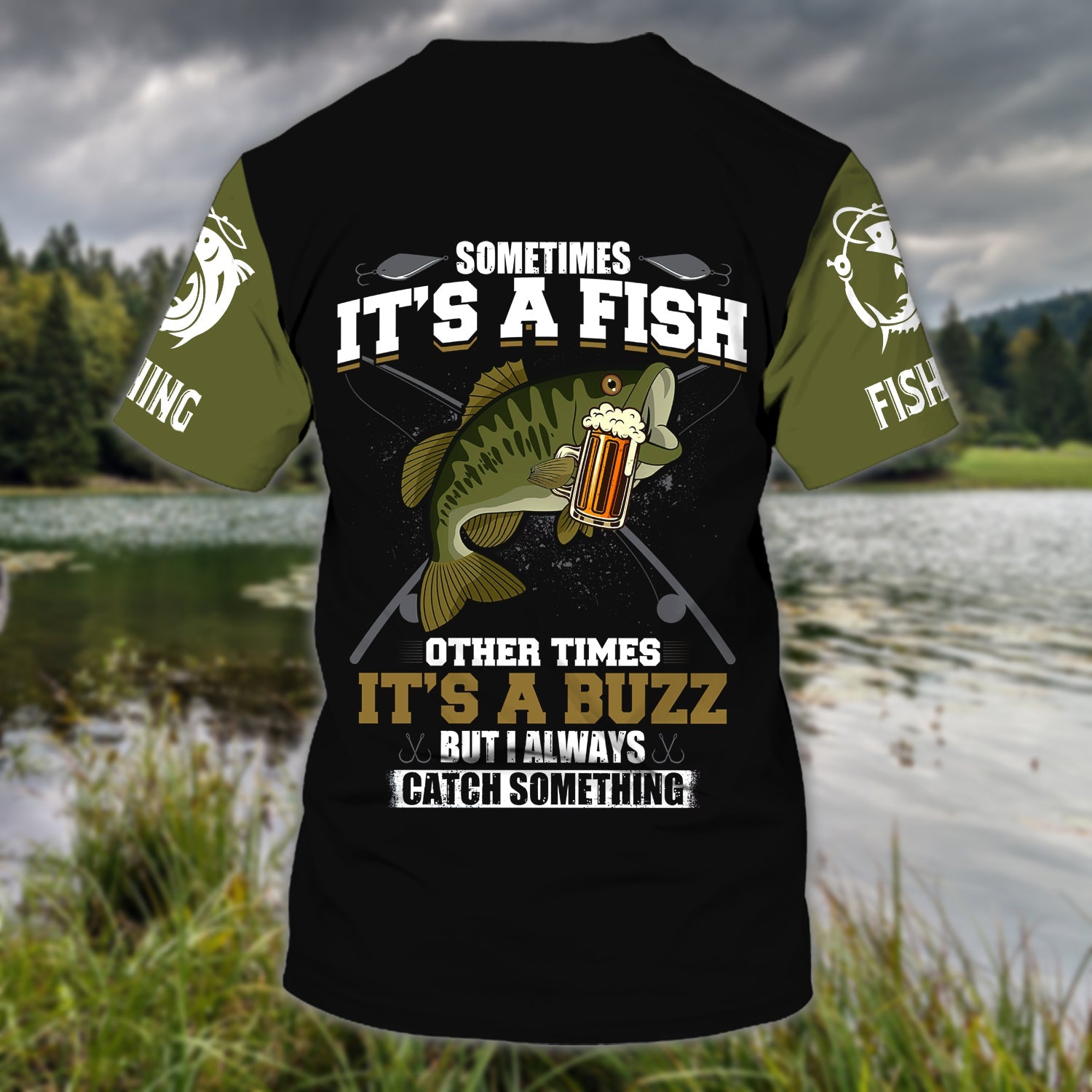 Fishing 10 - Personalized Name 3D T Shirt - 16hb