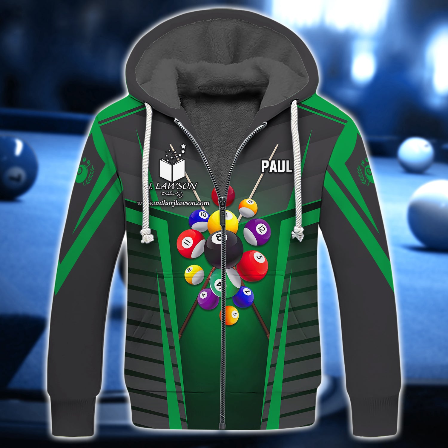 PAUL SCHAAD, The Wrecking Krew Team In Green Billard Balls 3D Shirt - QB95