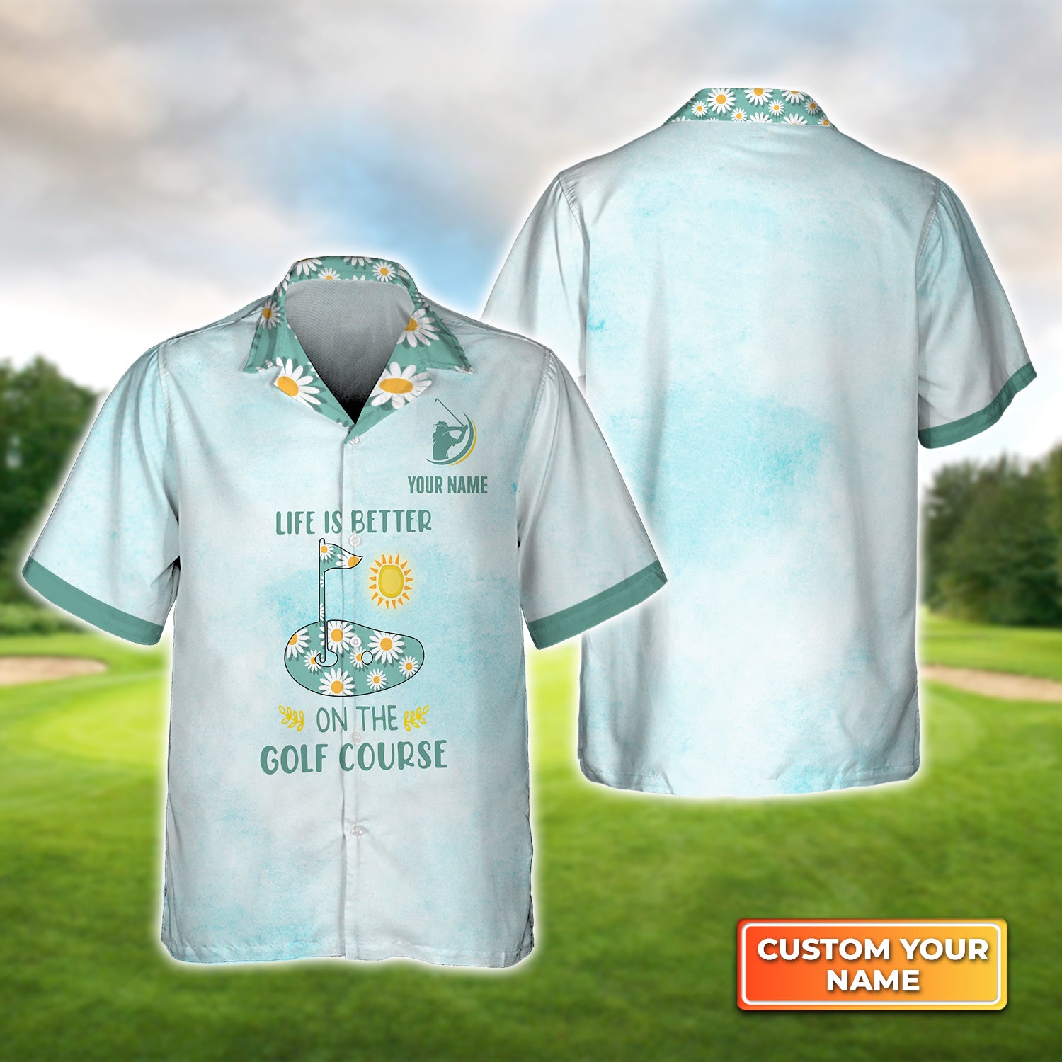 Life Is Better On The Golf - Personalized Name 3D Hawaiian Shirt QB95