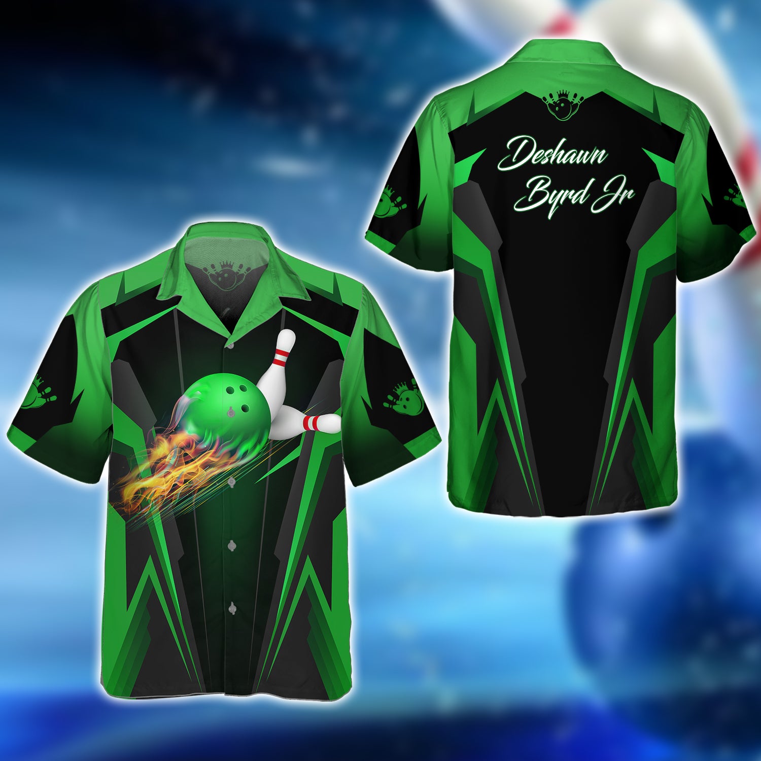 Deshawn Byrd Jr Green Bowling 3D Shirt - QB95