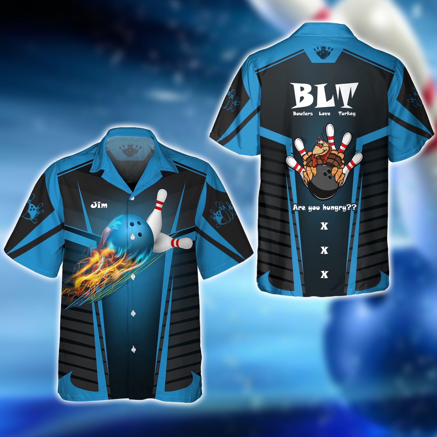 Jim BLT Bowling Team 3D Shirt - QB95