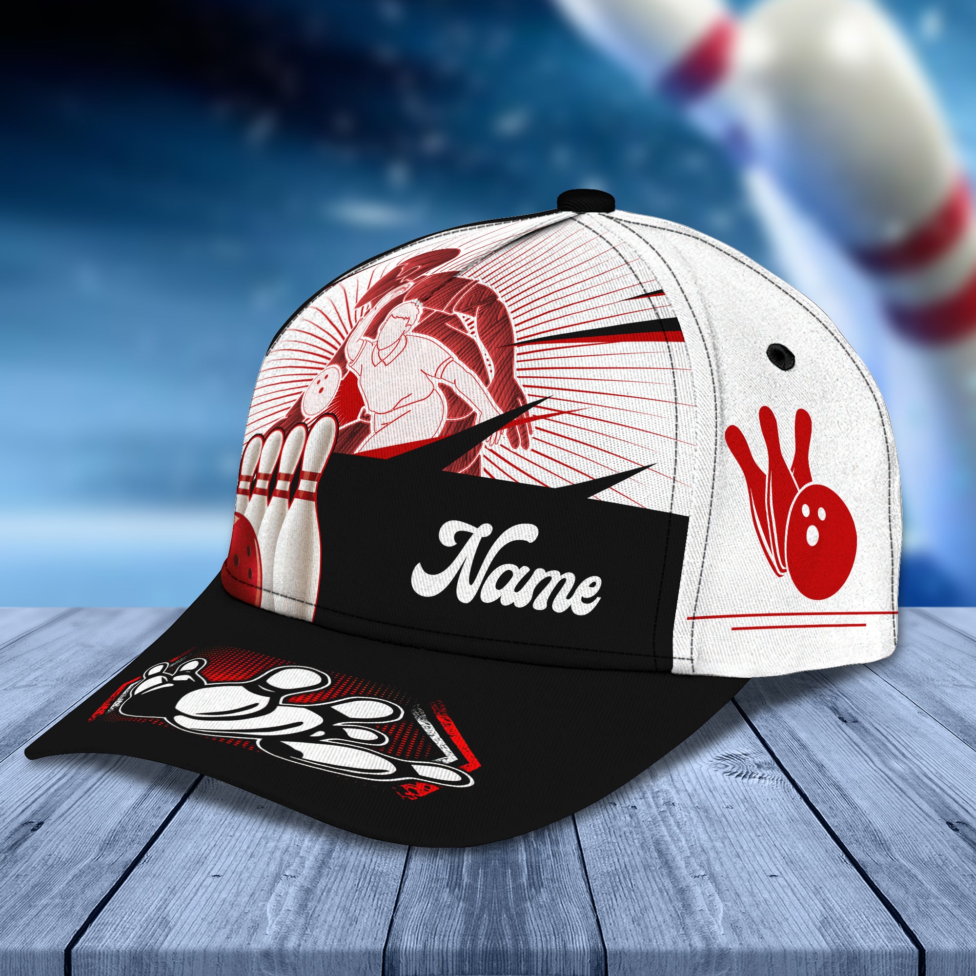 Bowling Personalized Name Classic Cap Best Gift For Bowling Player QB95