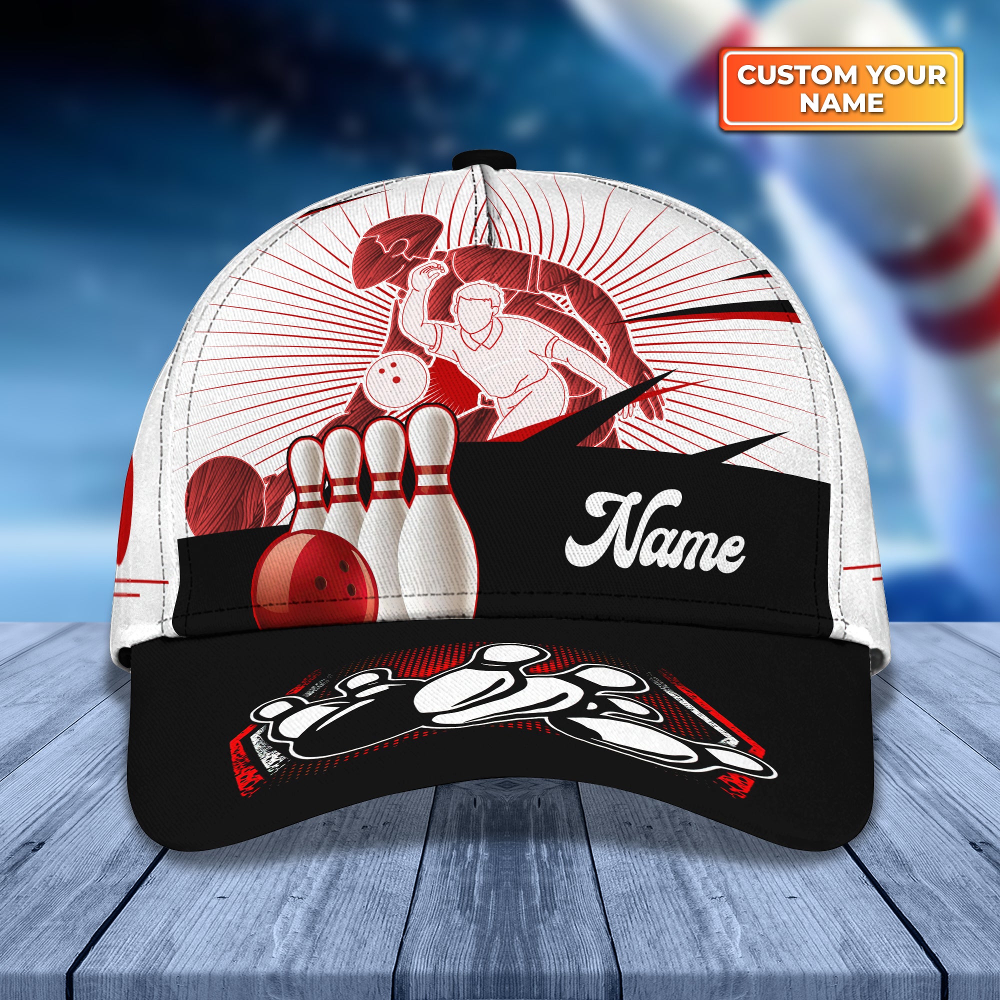 Bowling Personalized Name Classic Cap Best Gift For Bowling Player QB95