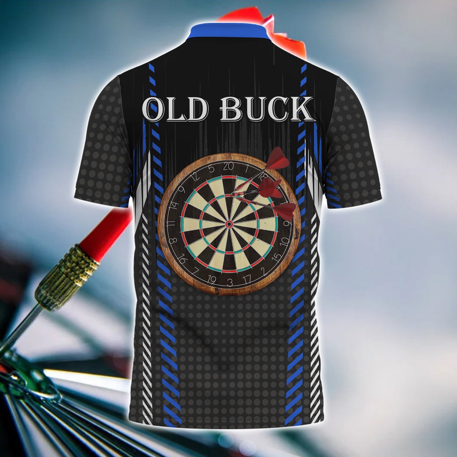 Old Buck 3D Polo Shirt With Pocket Tad