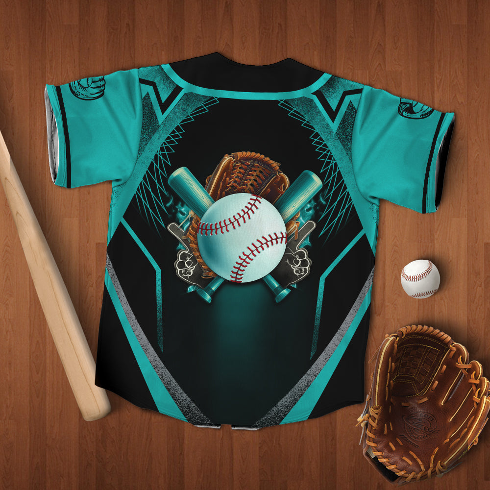 Baseball Bats Ball Glove Personalized 3D Full Print Baseball Jersey, Best Gift For Baseball Player