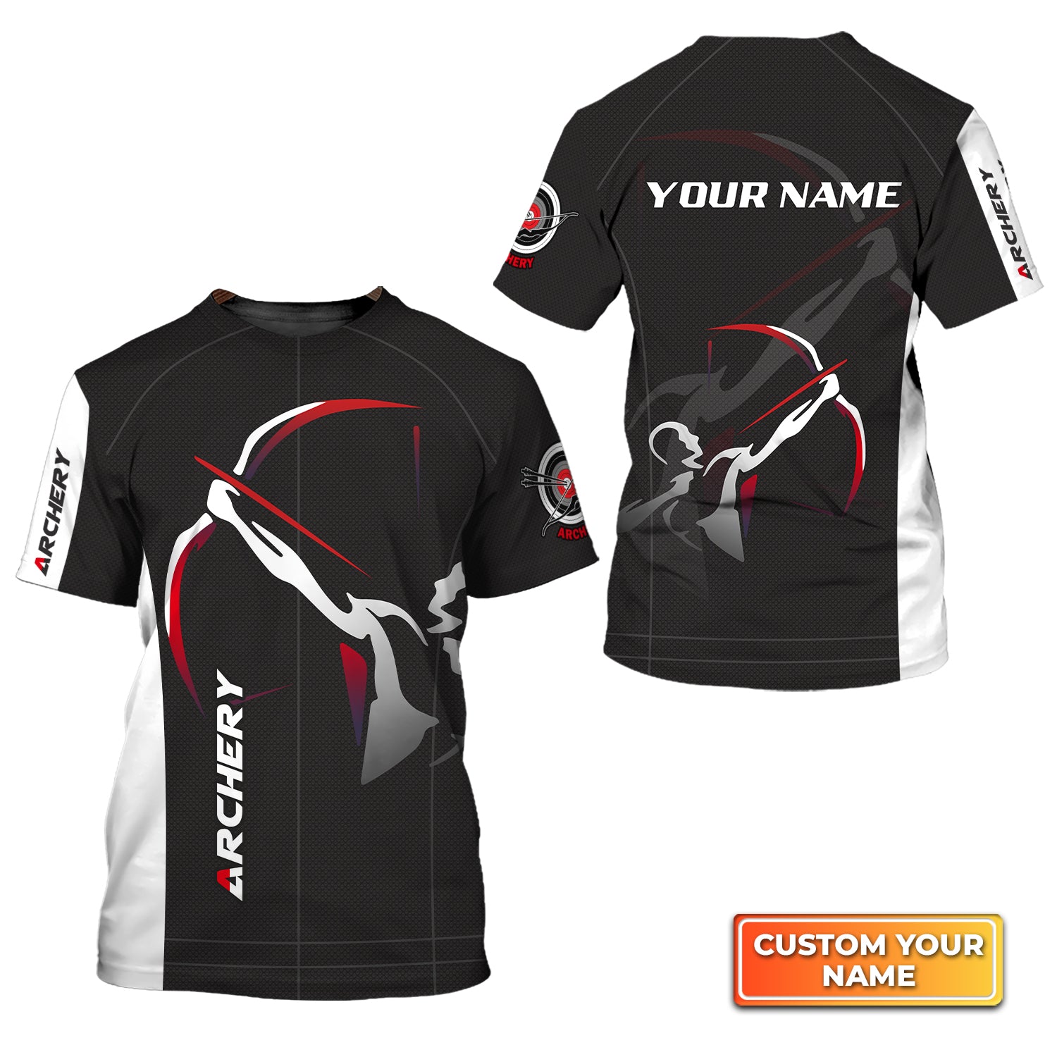 National Archery Team Personalized Name 3D Tshirt QB95 Gift For Archer