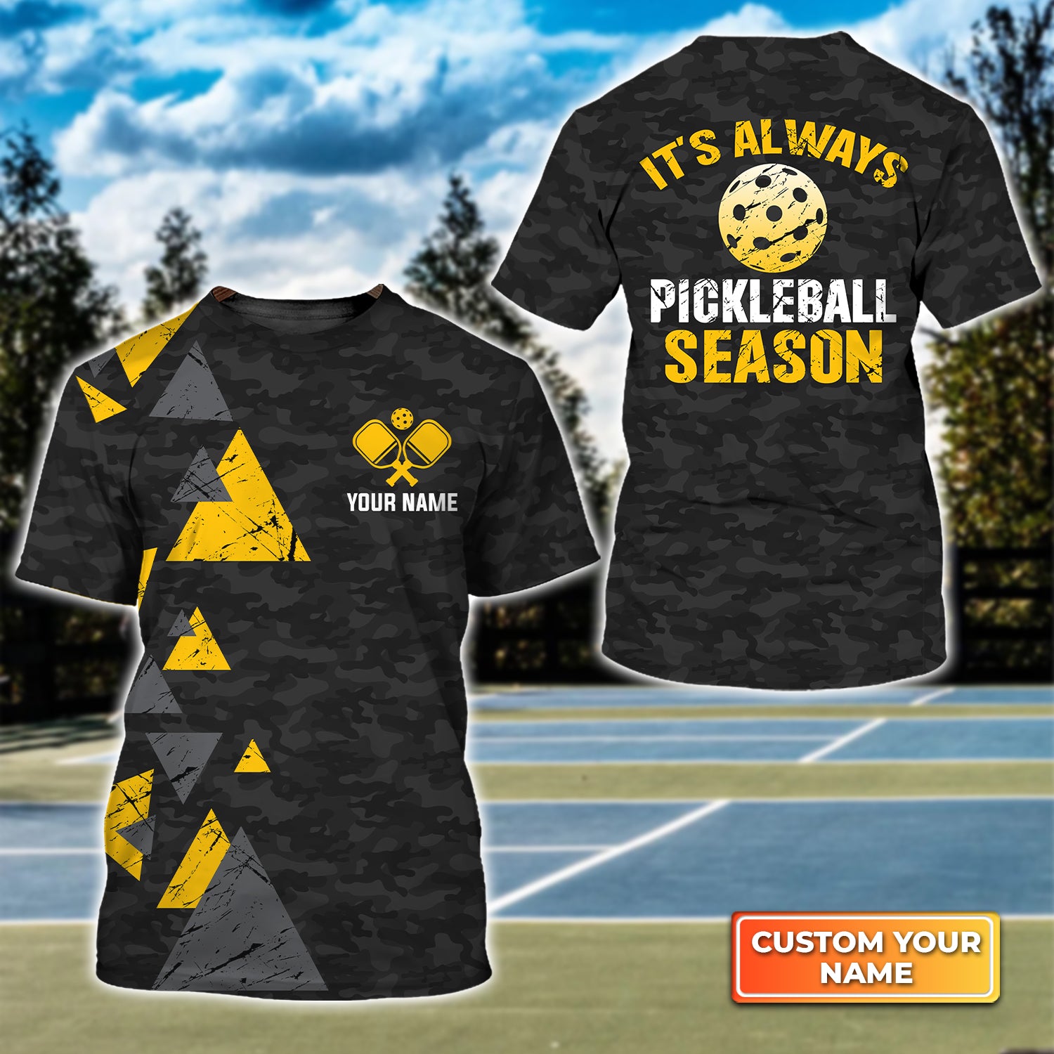 It's Always Pickleball Season Personalized Name 3D Tshirt QB95 Gift For Pickleball Player